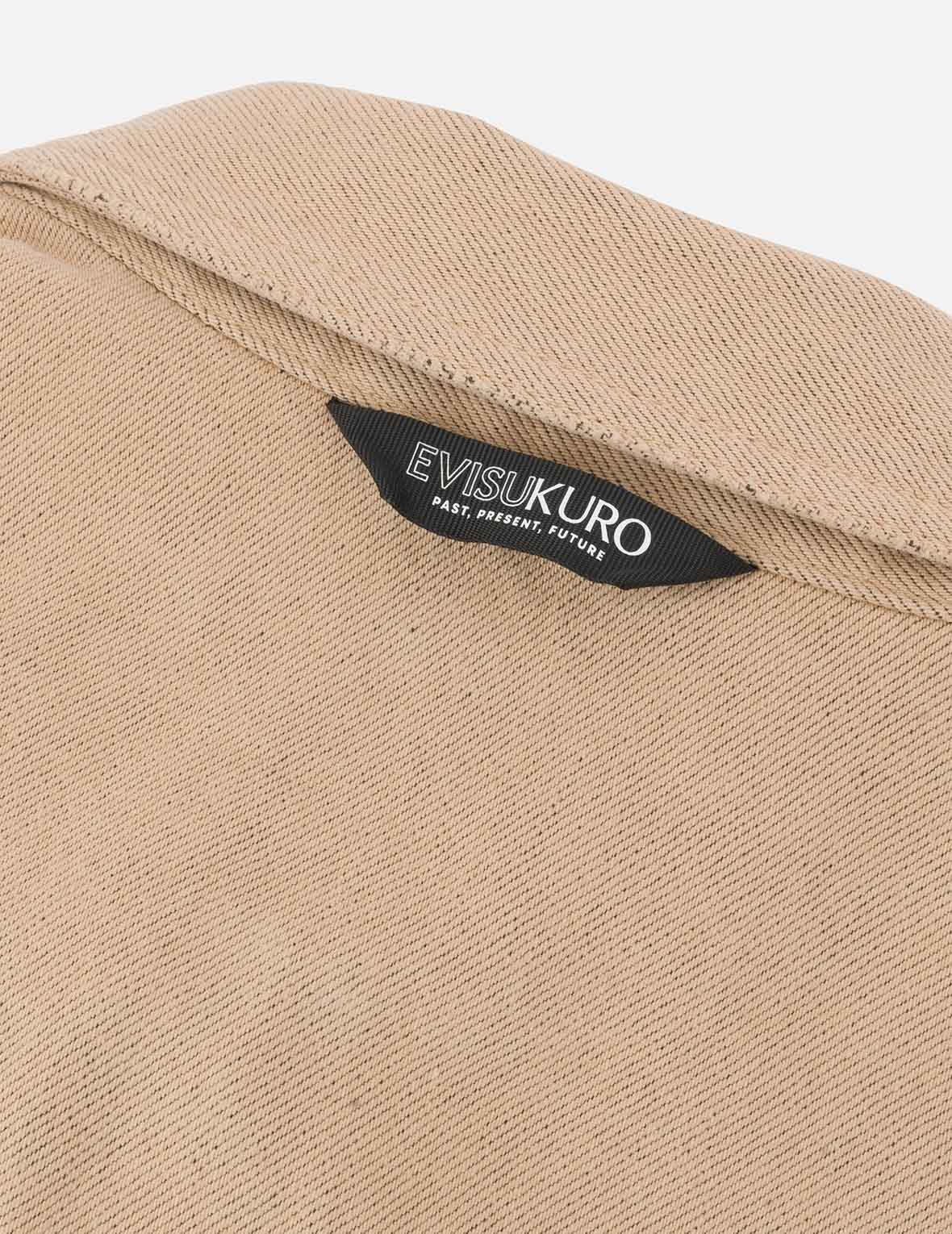 Two Tone Distressed Relax Fit Trucker Jacket