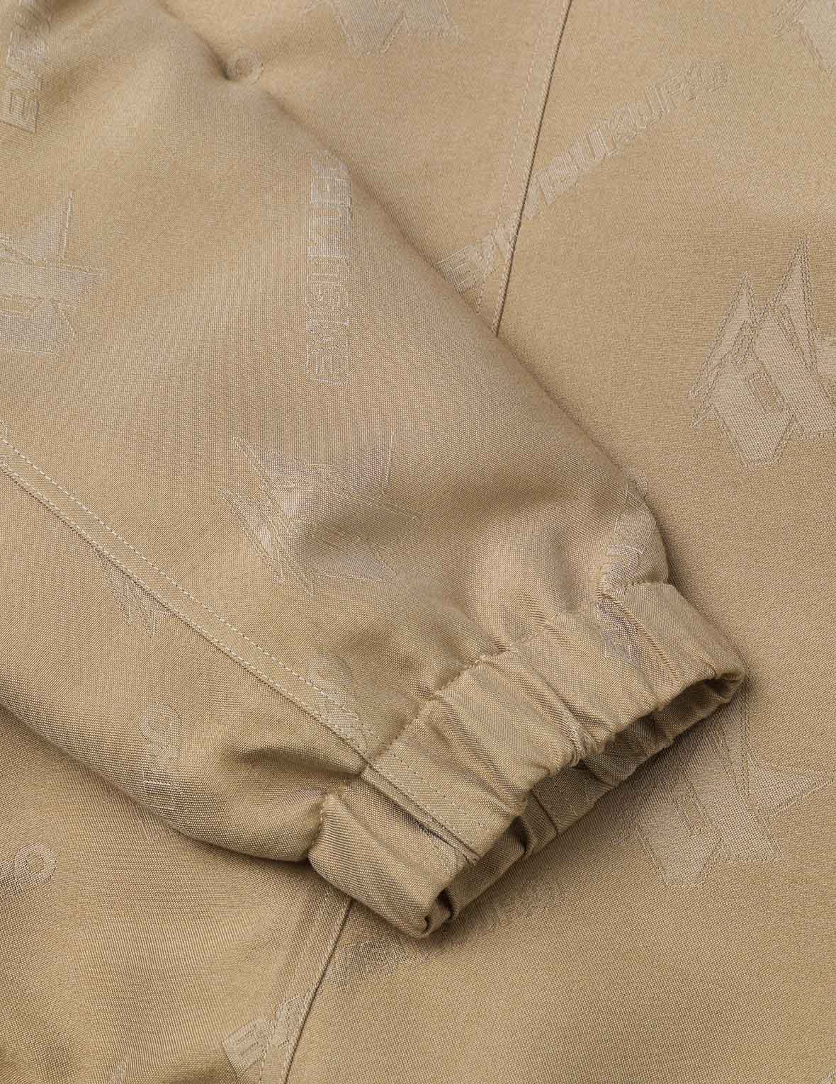 滿地商标提花超宽版教练外套