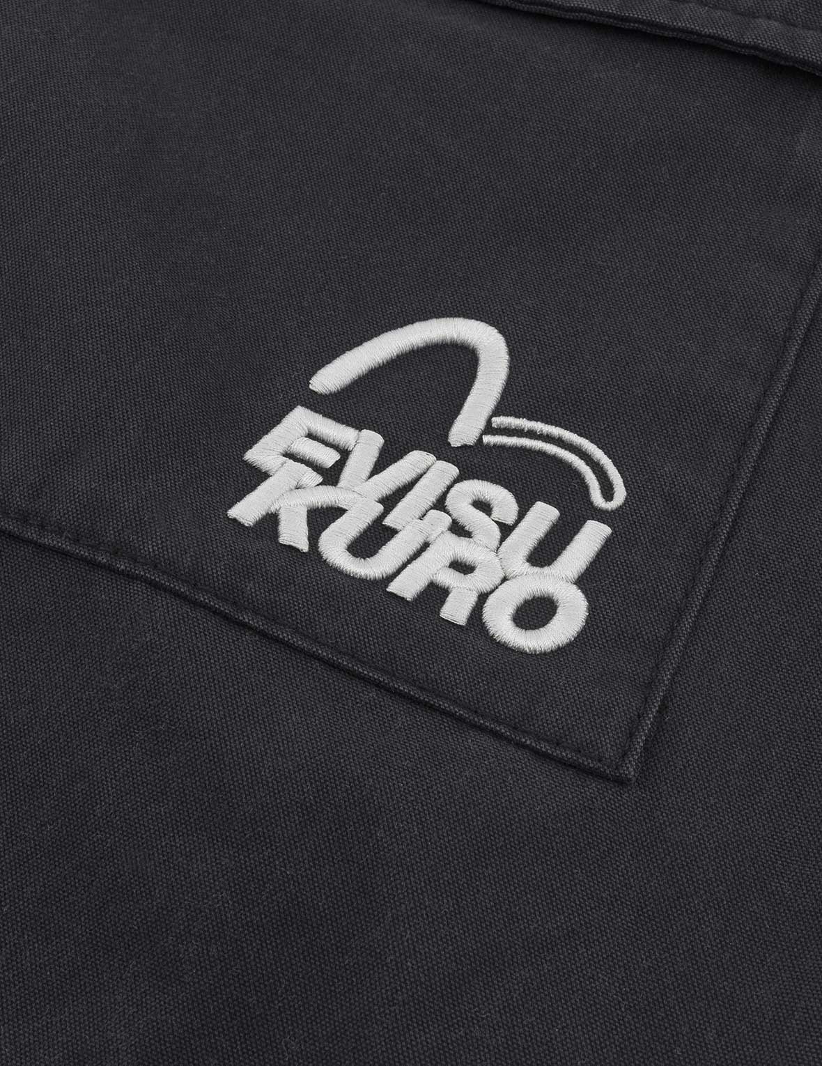 Logo and Seagull Embroidery Relax Fit Cargo Pants
