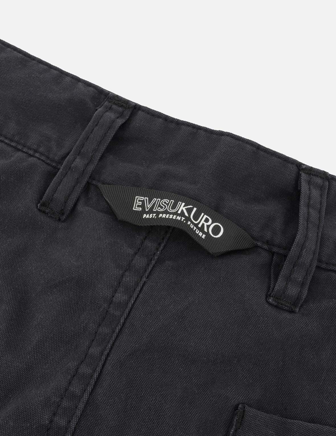 Logo and Seagull Embroidery Relax Fit Cargo Pants