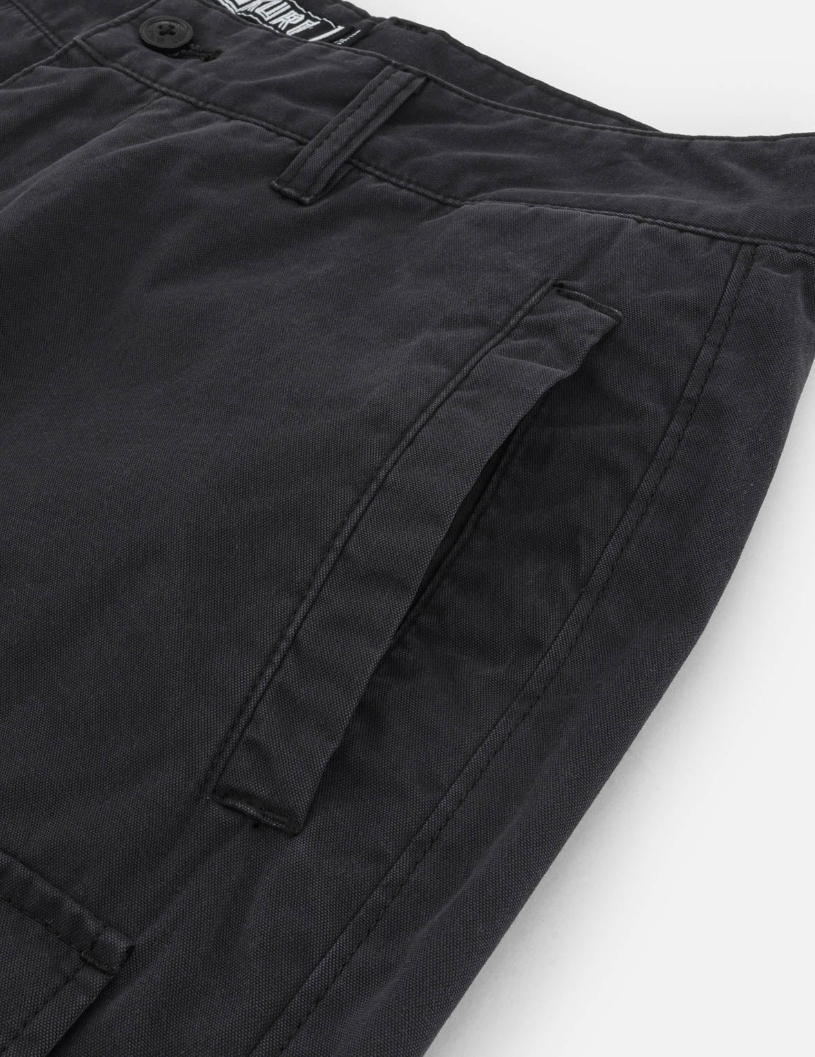 Logo and Seagull Embroidery Relax Fit Cargo Pants