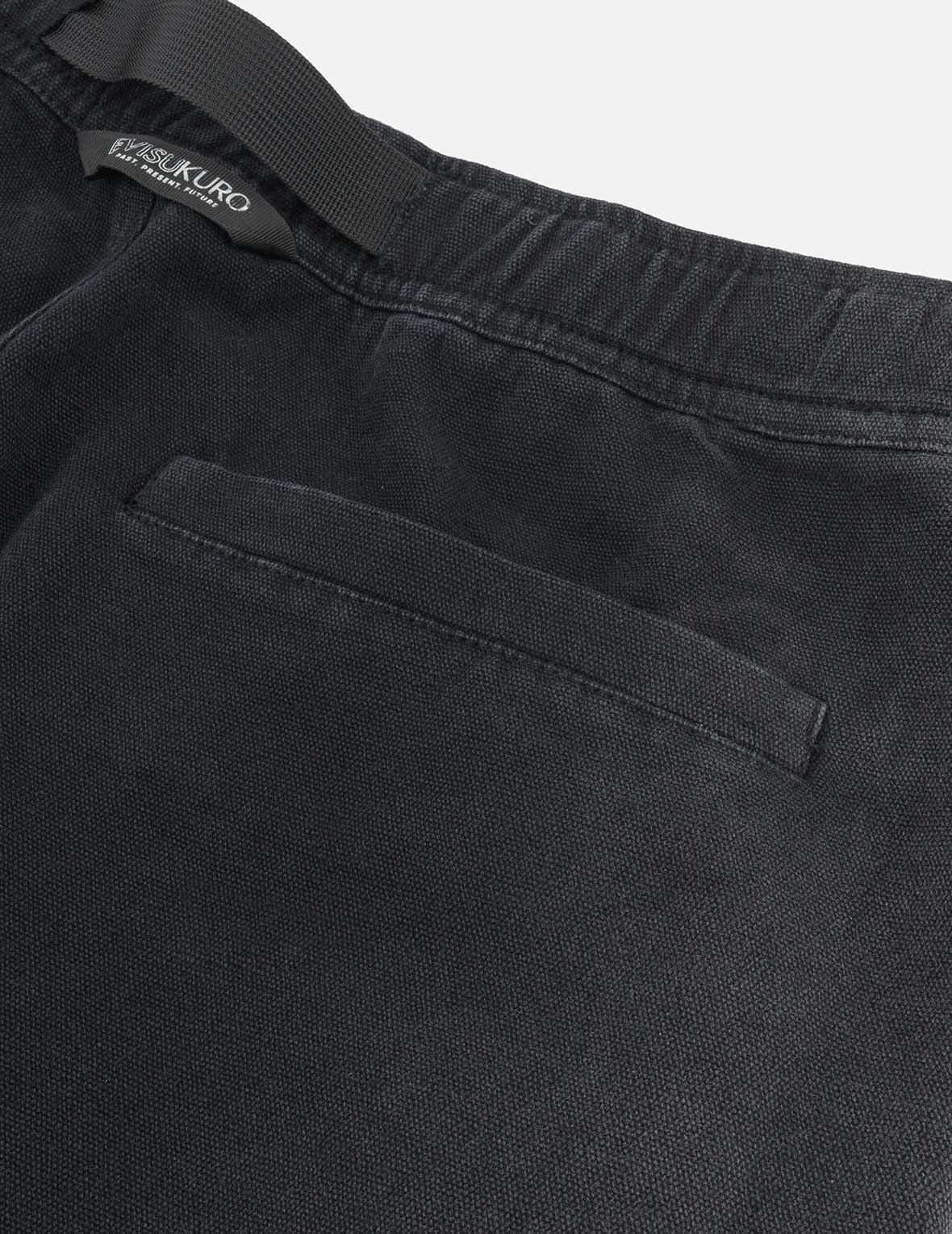 Pigment Dye Wash Seagull Embroidery Relax Fit Shorts