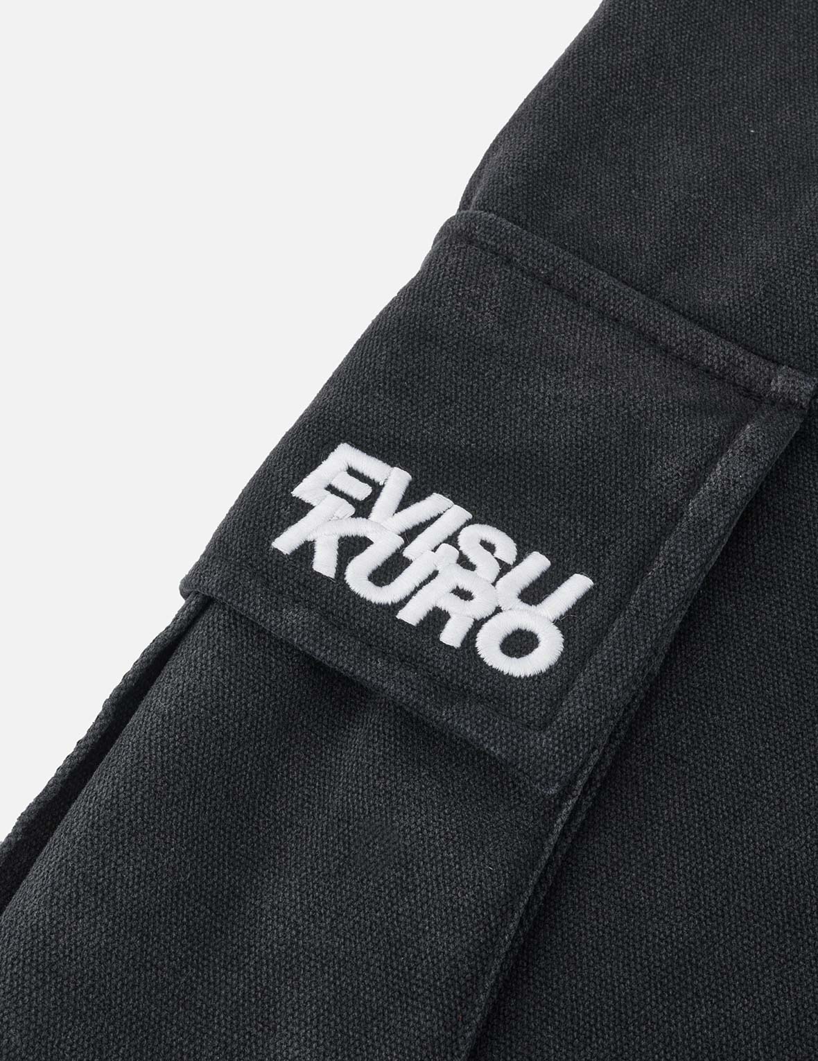 Pigment Dye Wash Seagull Embroidery Relax Fit Shorts