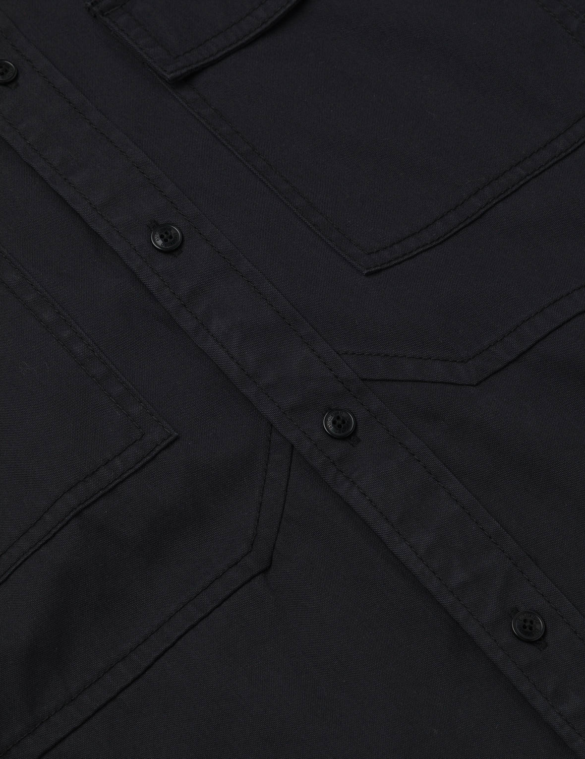 Logo and Seagull Embroidery with Detachable Sleeves Loose Fit Shirt Jacket