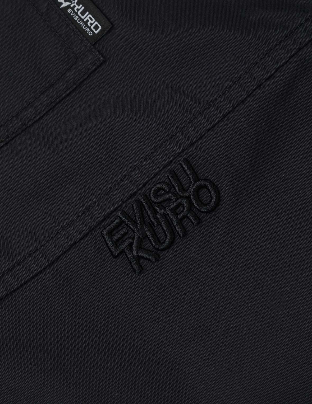 Logo and Seagull Embroidery with Detachable Sleeves Loose Fit Shirt Jacket