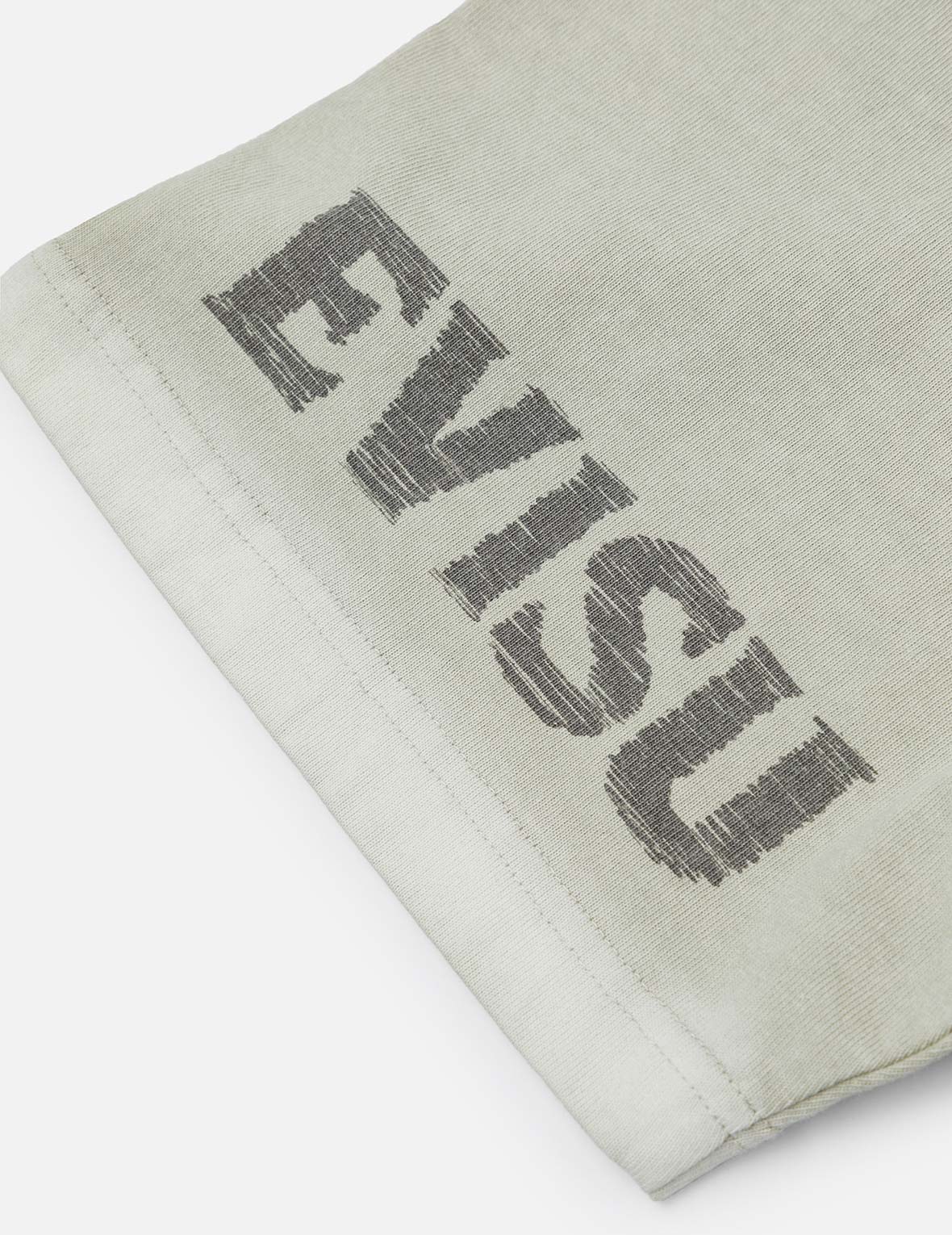 Seagull and Logo Print Washed Relax Fit T-Shirt