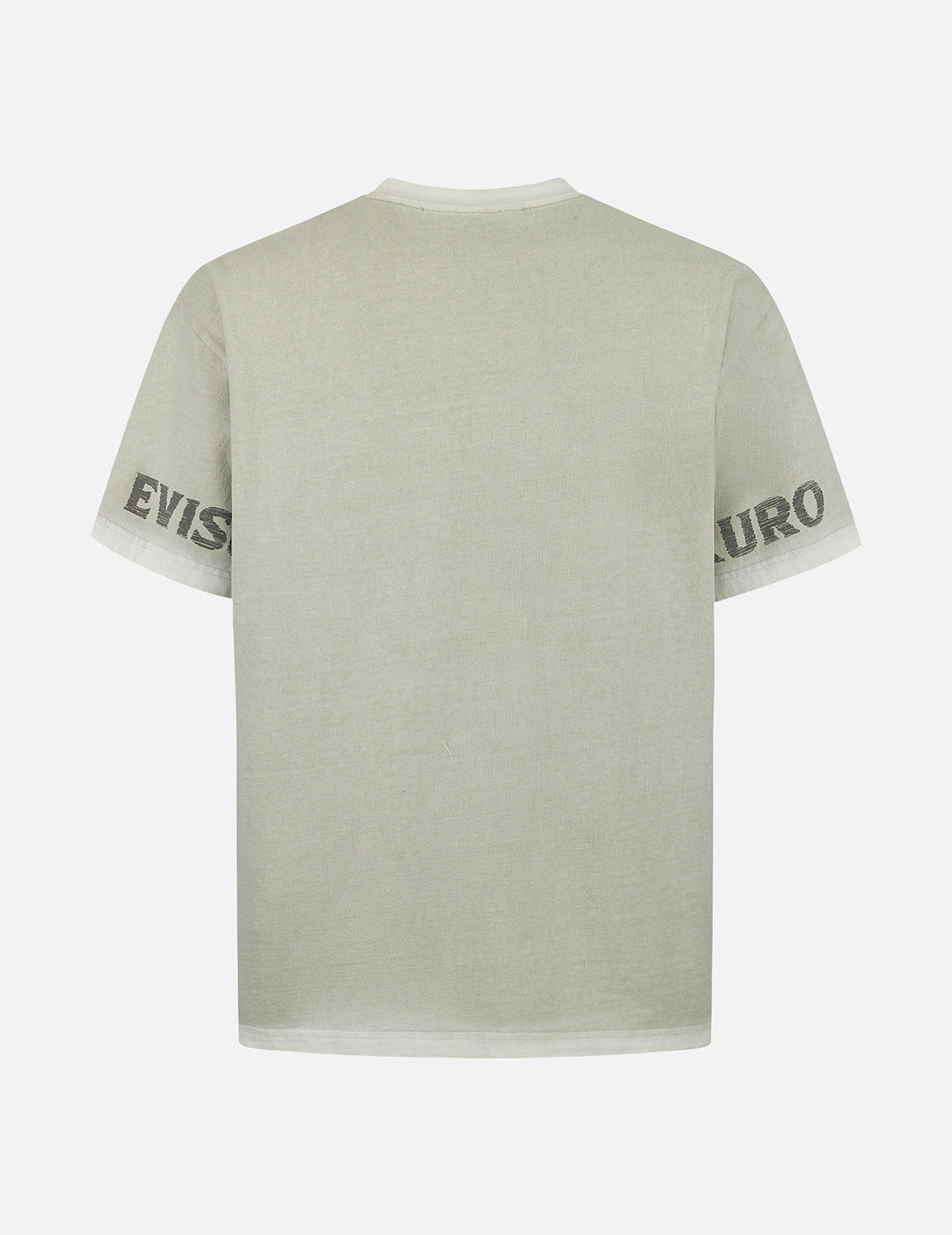 Seagull and Logo Print Washed Relax Fit T-Shirt