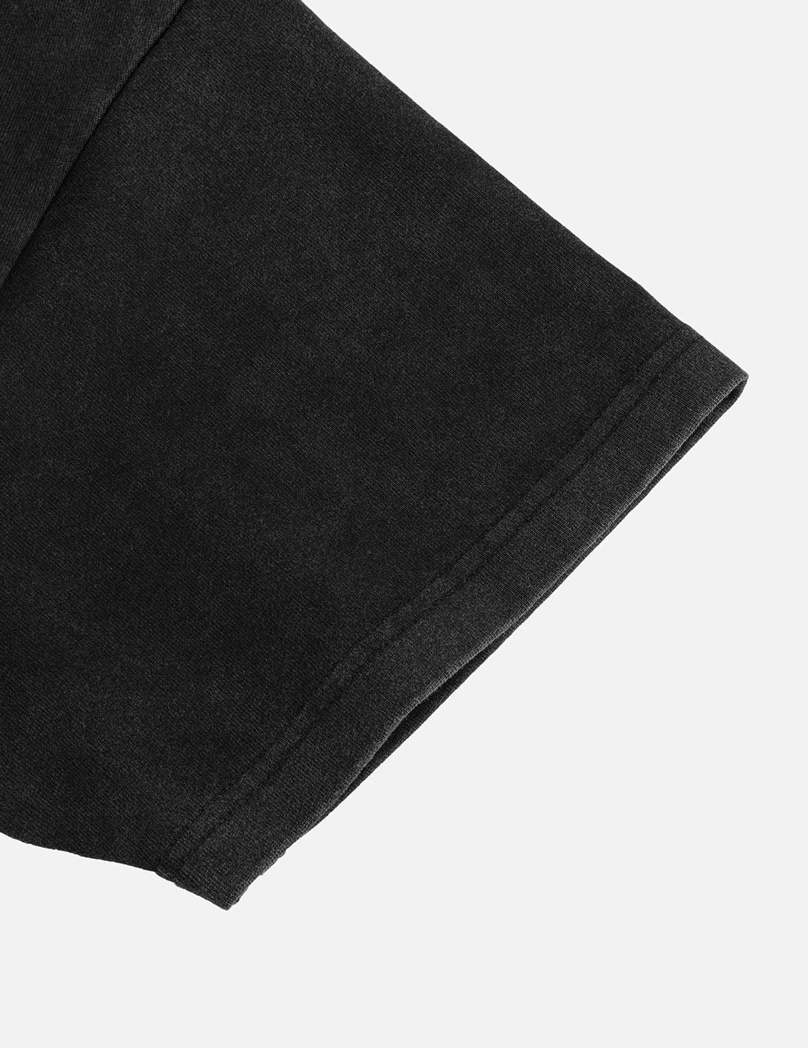 EVISUKURO刺绣洗水宽版休闲T恤