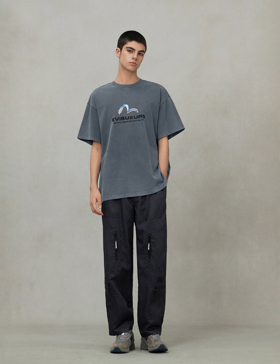 Surf Seagull Print Relax Fit T-shirt