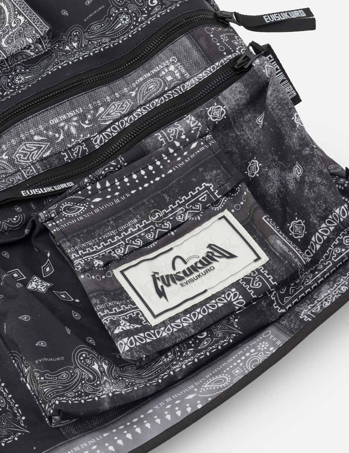 满地佩斯利印花超宽版工装背心