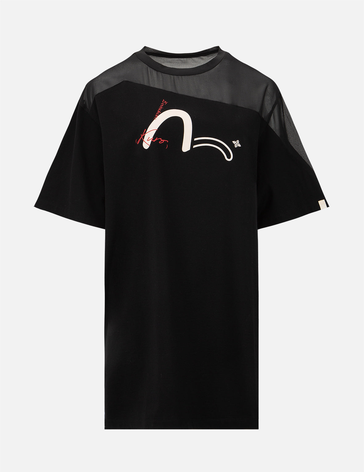 不规则拼布长款T恤