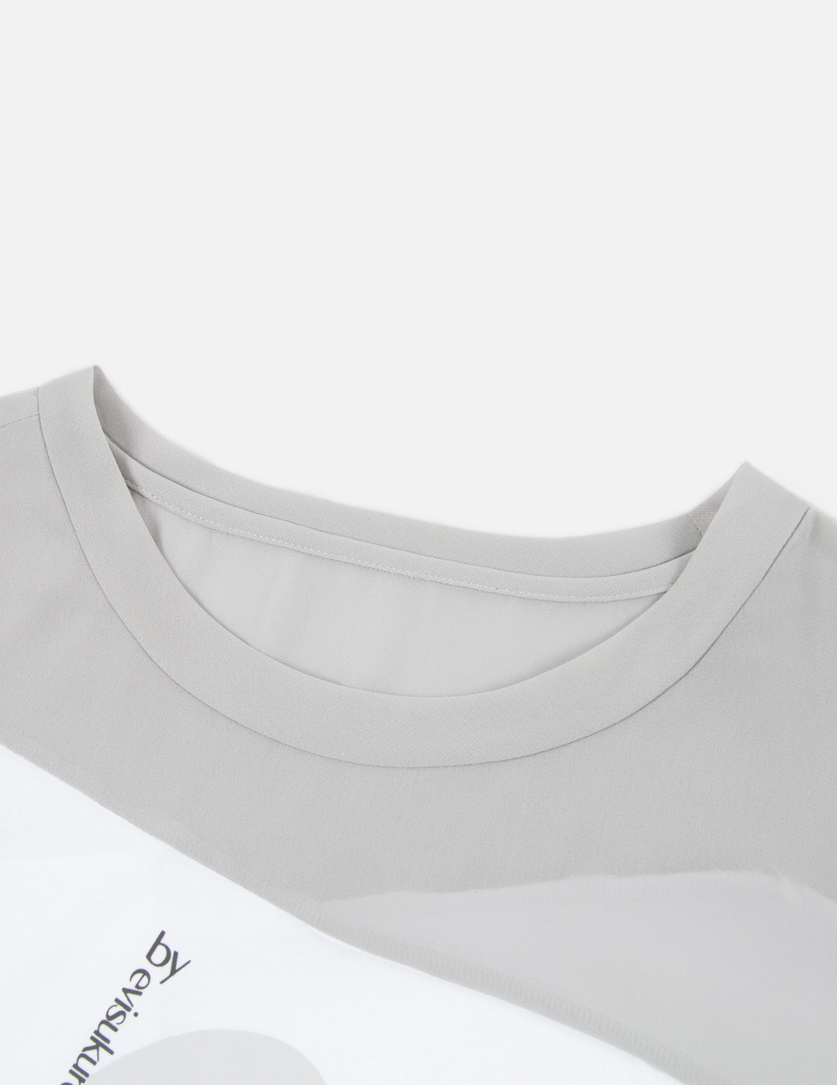 不规则拼布长款T恤