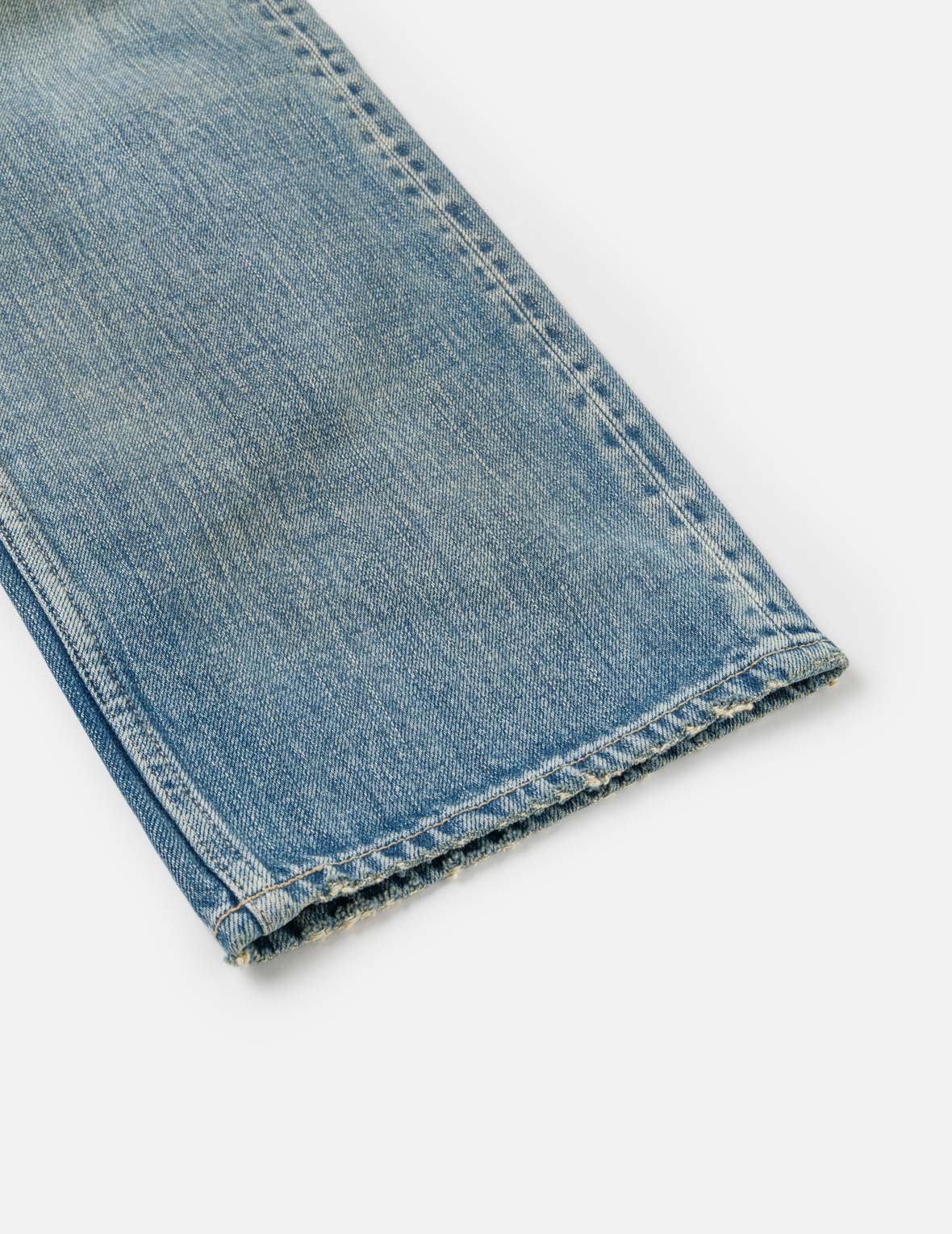 Light-washed Seagull Print Regular Fit Jeans #2020
