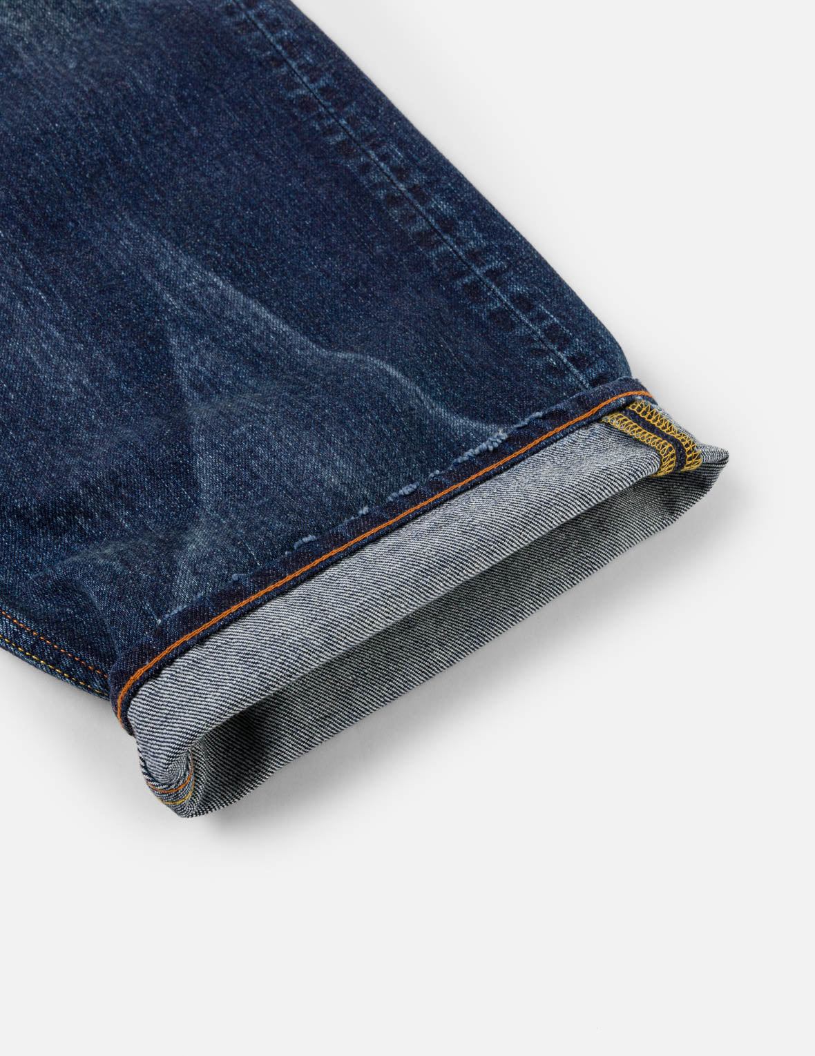 Mid-washed Seagull Print Loose Fit Jeans #2038
