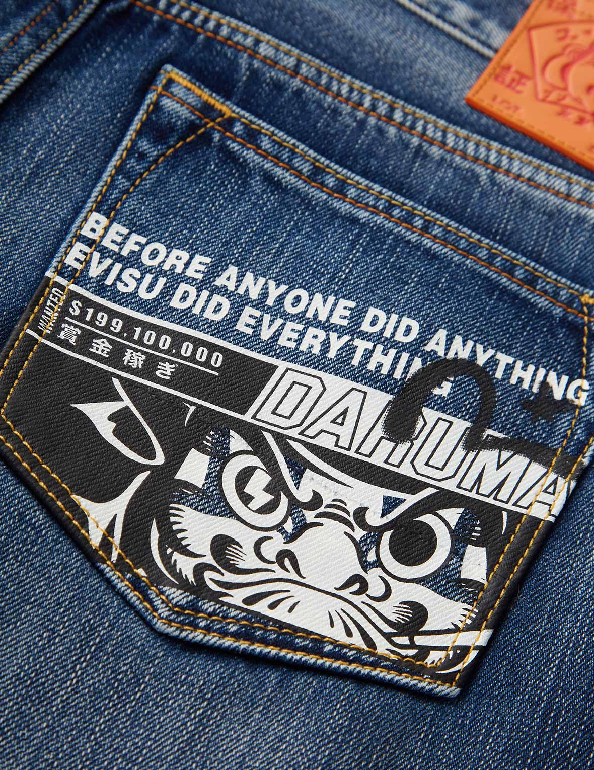 Godhead and Daruma 3D Fit Jeans