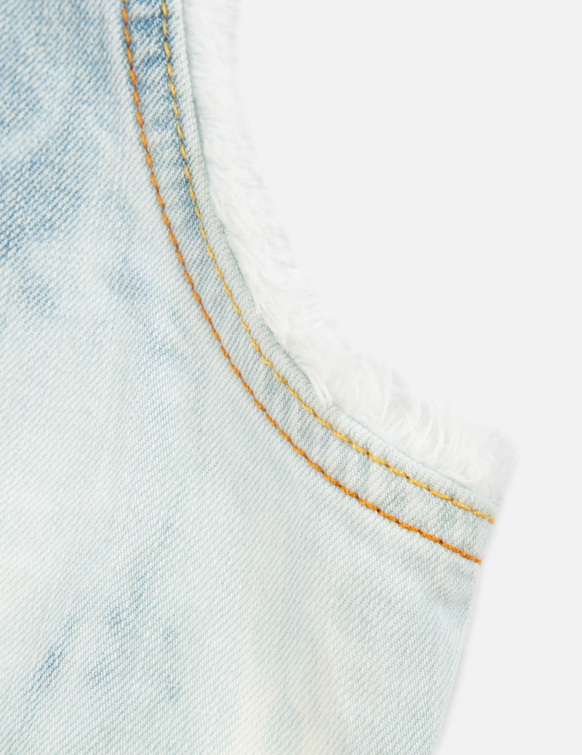 Daicock Insert Tie-dye Denim Vest