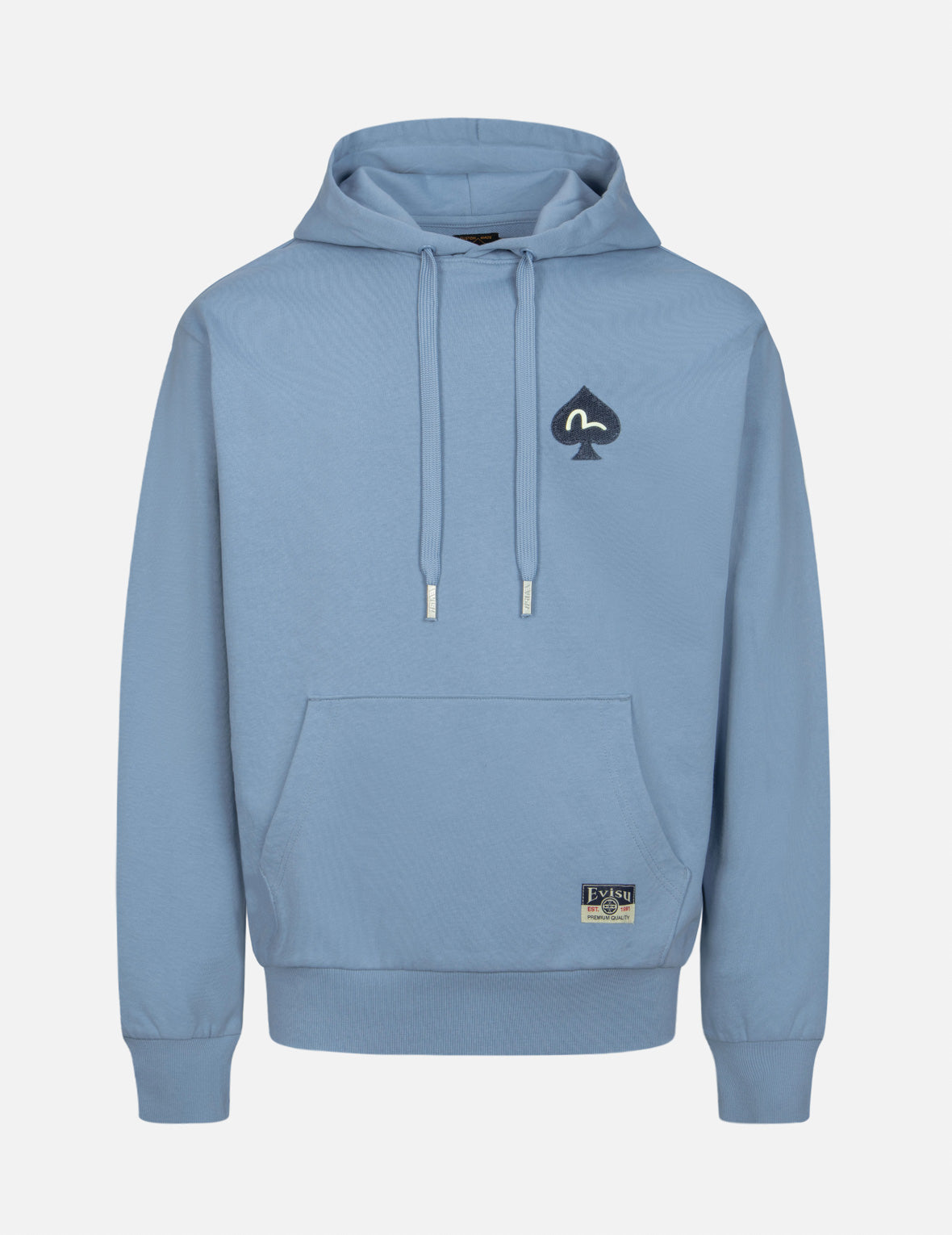 Daruma and Godhead Embroidered Badges Relax Fit Hoodie