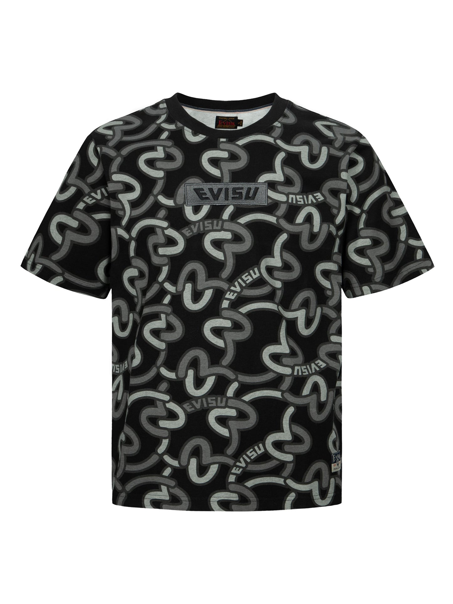 Allover Overlapping Seagull Print Regular Fit T-Shirt