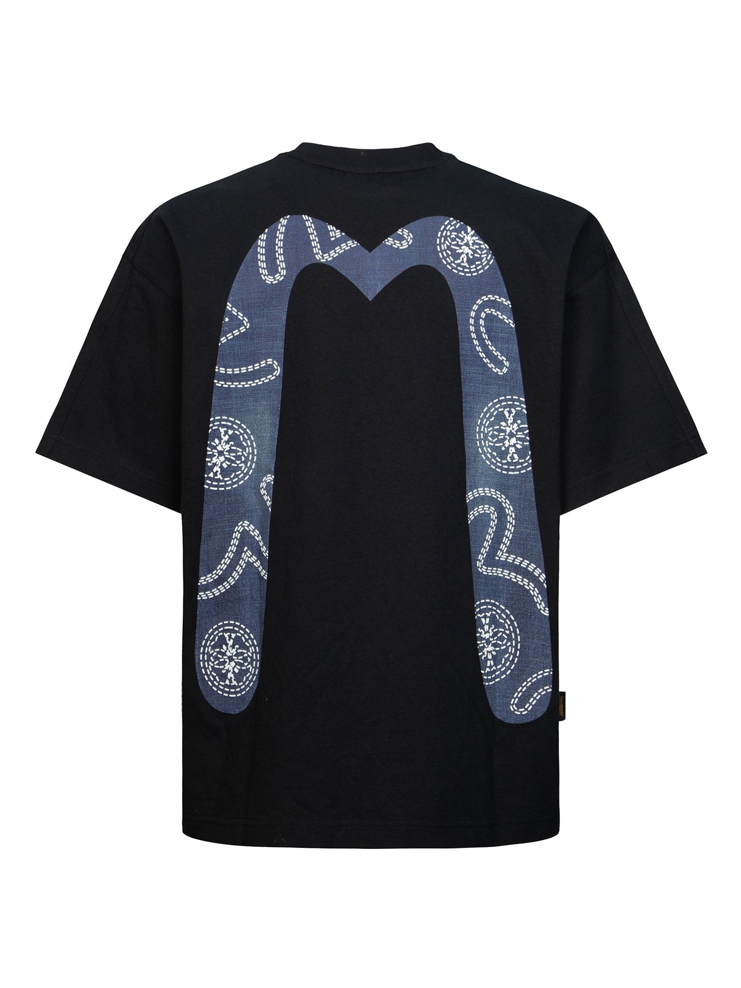 Foam Line Kamon and Seagull Daicock Print Loose Fit T-shirt