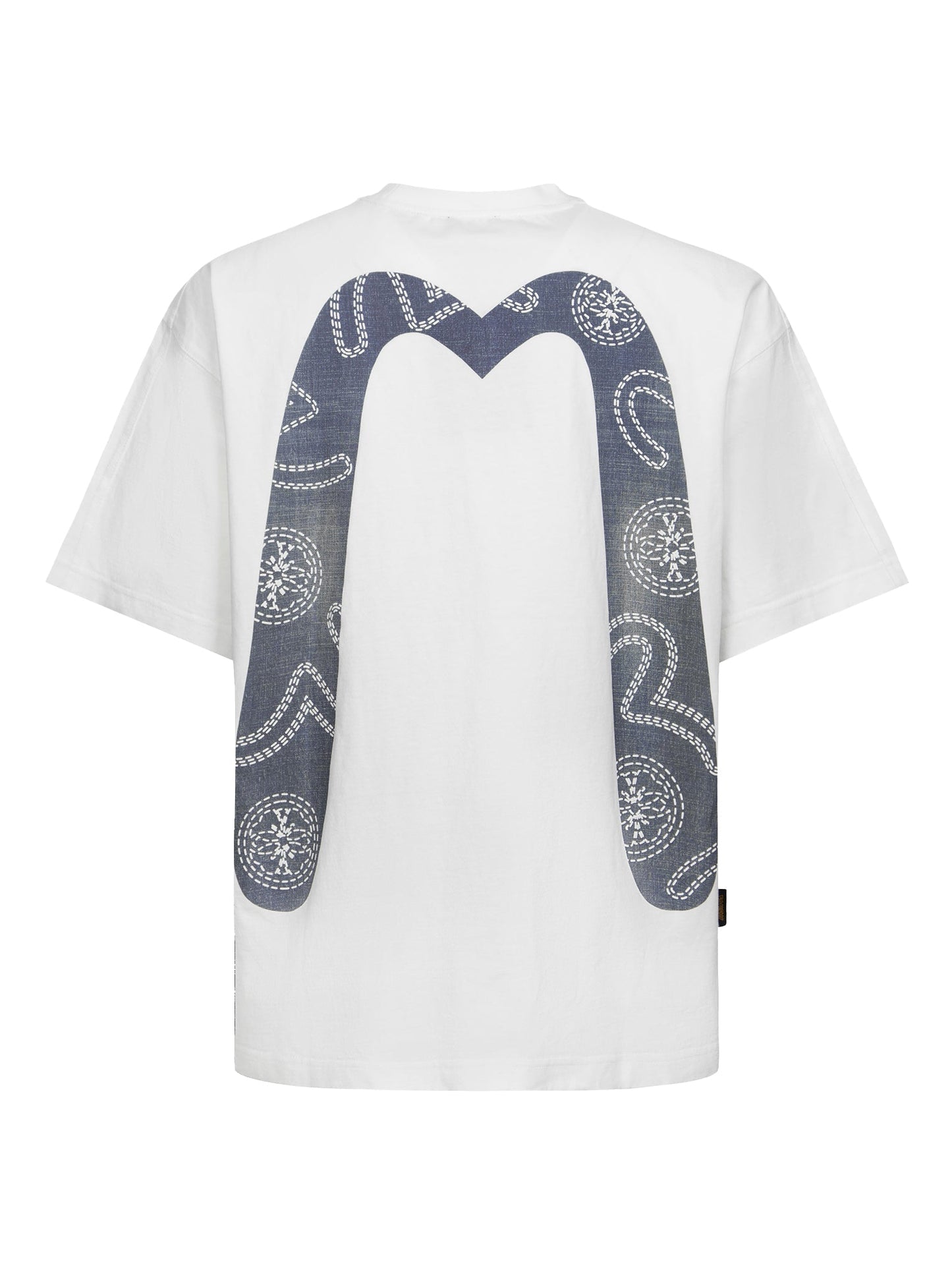 Foam Line Kamon and Seagull Daicock Print Loose Fit T-shirt