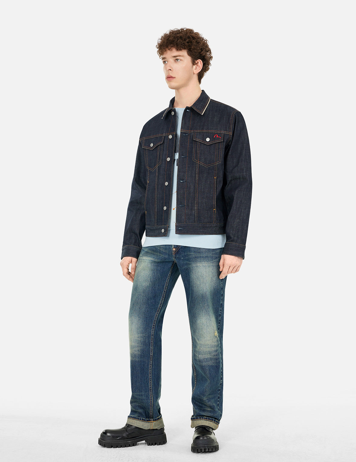 Classic Regular Fit Raw Denim Jacket