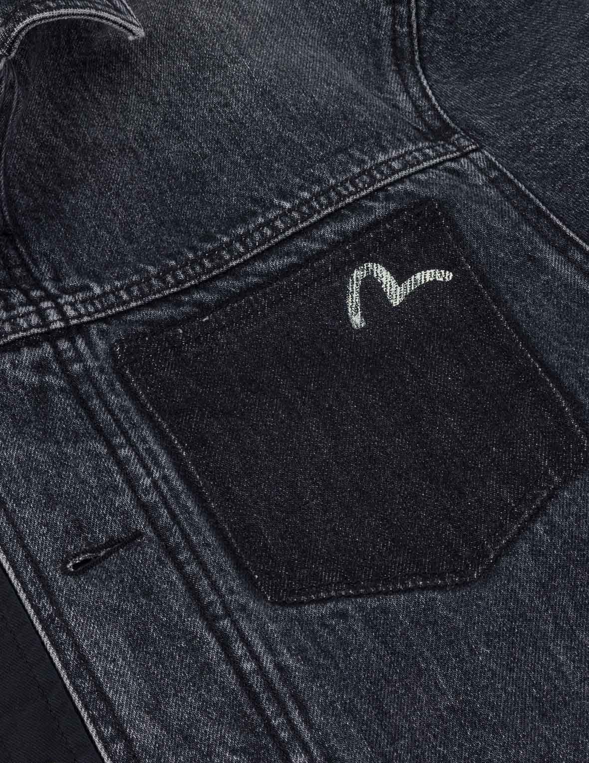 Daicock and Seagull Print Relax Fit 2-in-1 Denim Worker Shirt Jacket