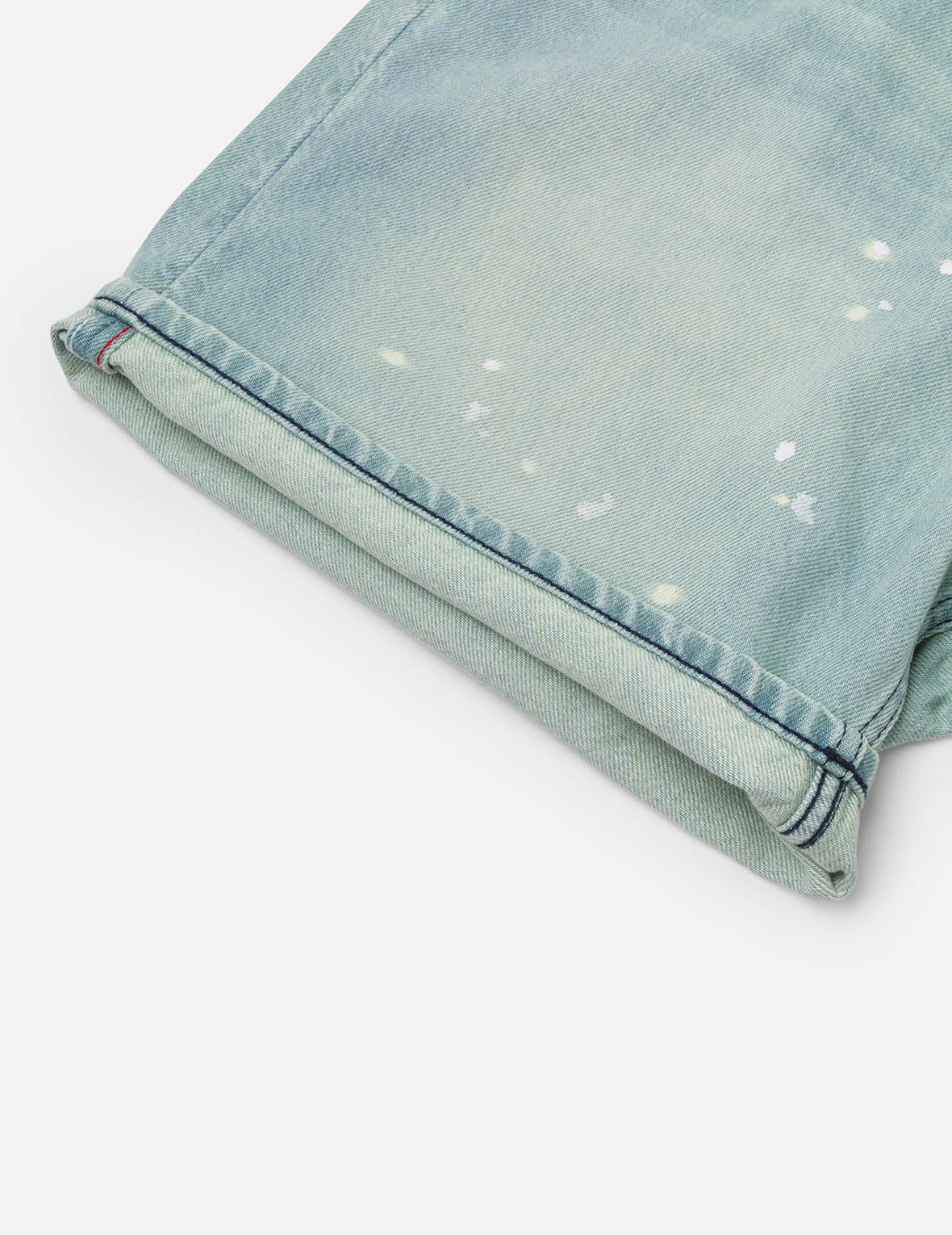 大M印花超宽版牛仔短裤