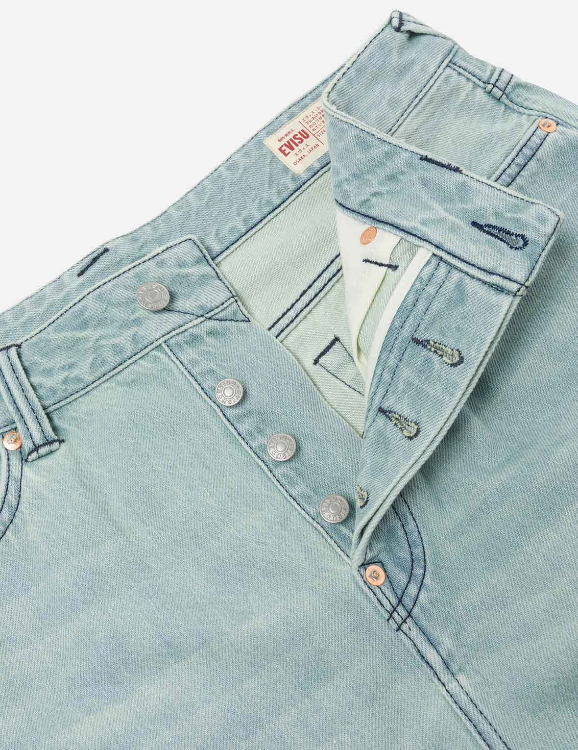 大M印花超宽版牛仔短裤