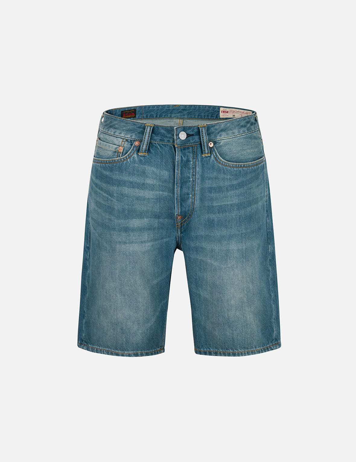 花卉大M刺绣常规版型牛仔短裤