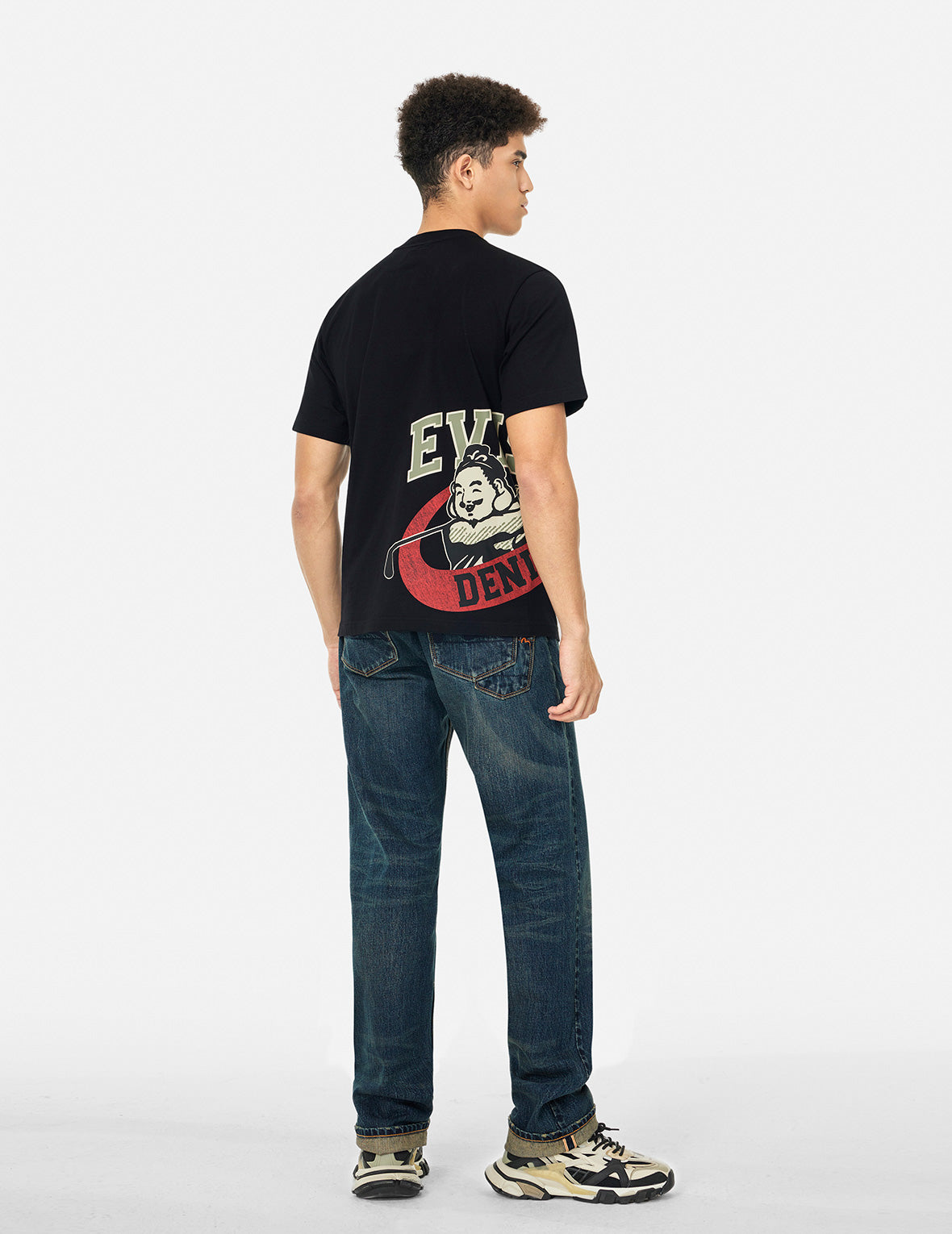 海鸥贴布刺绣水洗常规牛仔裤 #2000