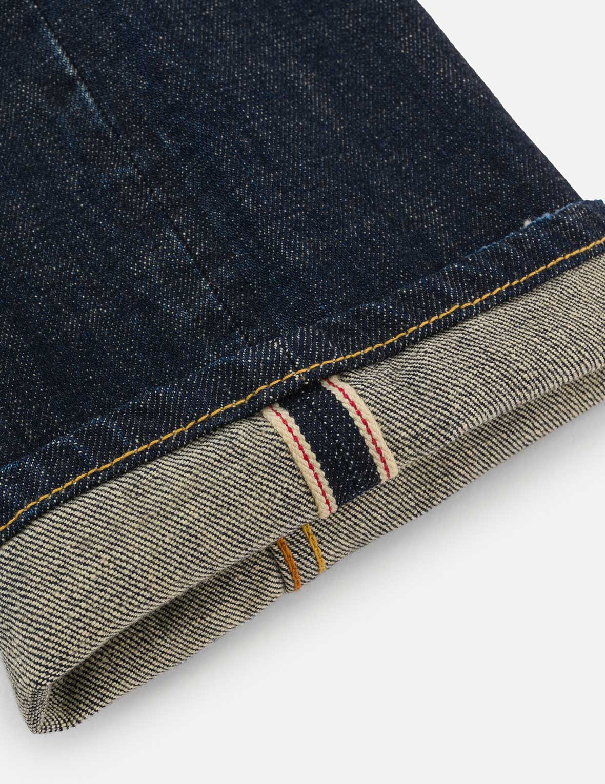 多口袋暗调水洗修身牛仔裤 #2010