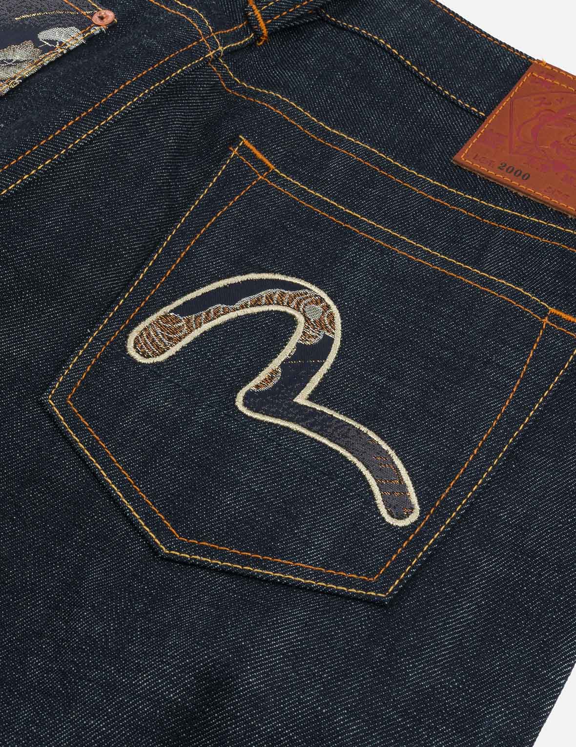 Multi-Pocket with Brocade Patch Regular Fit Jeans #2000