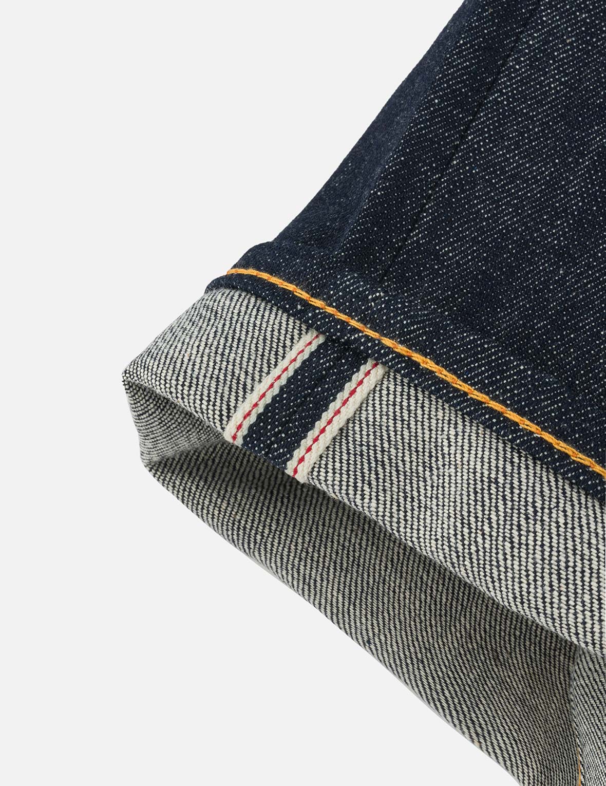 神兽白泽大M刺绣窄脚牛仔裤 #2017