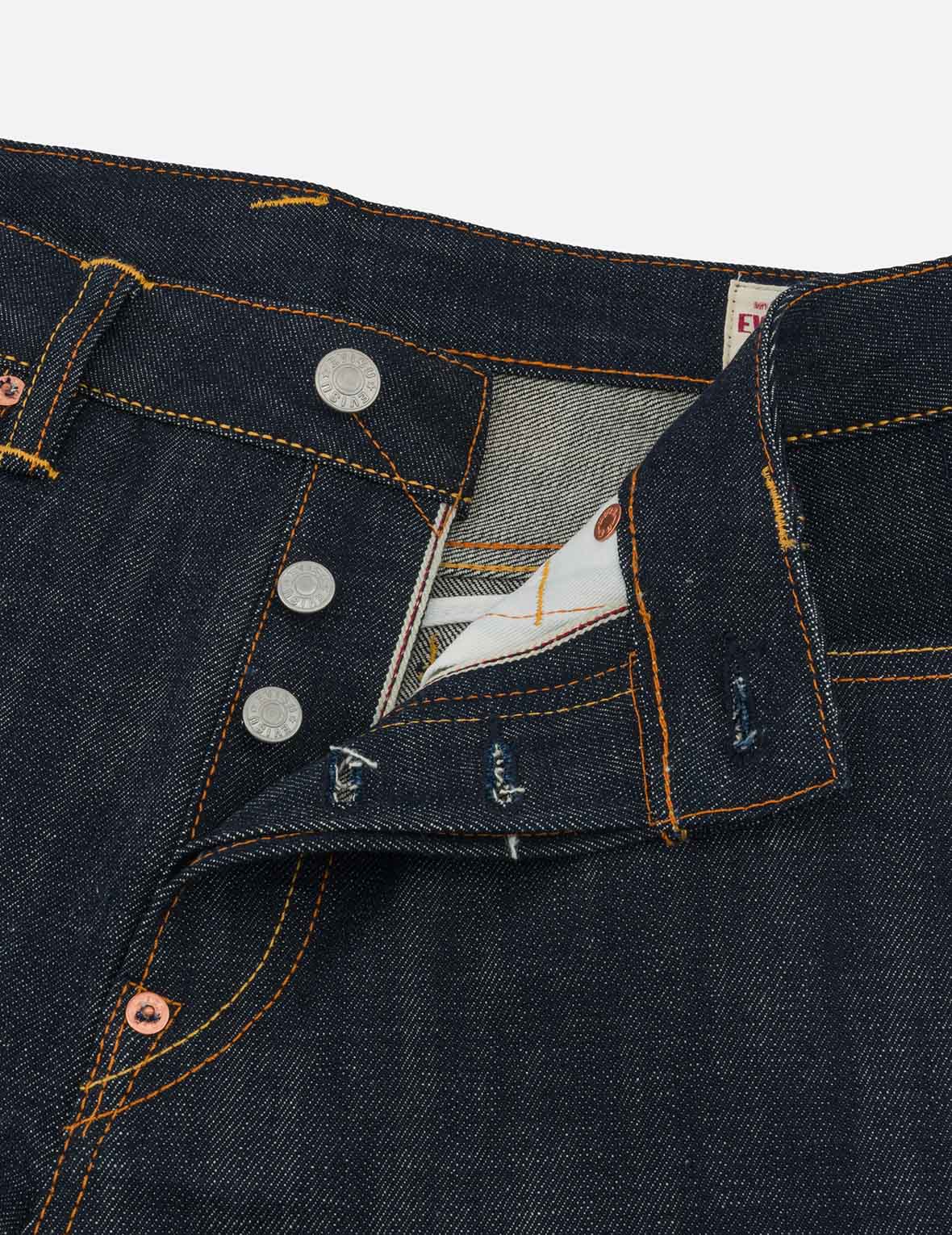 神兽白泽大M刺绣窄脚牛仔裤 #2017