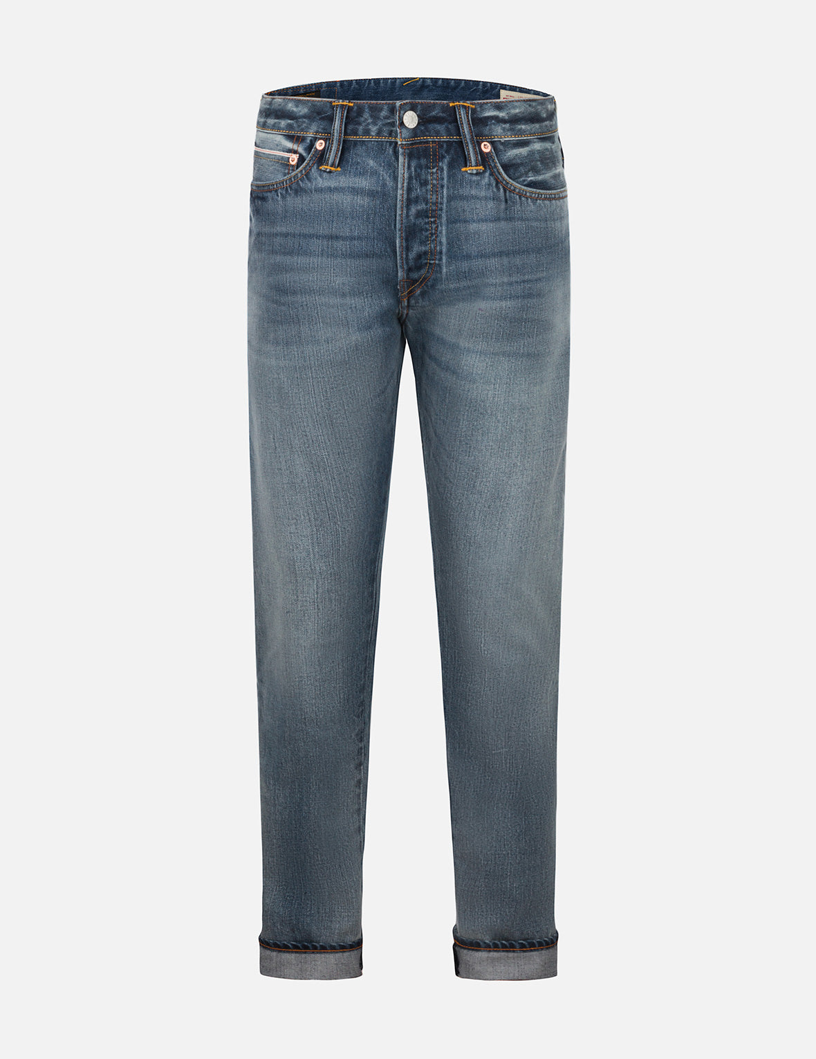 White Seagull Daicock Print Taper Fit Jeans #2017