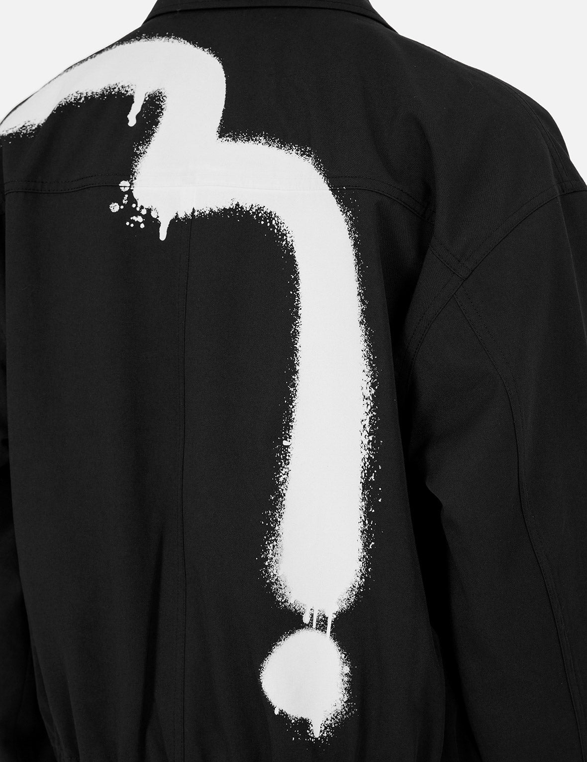 Graffiti Daicock Print Boxy Fit Zip Up Jacket