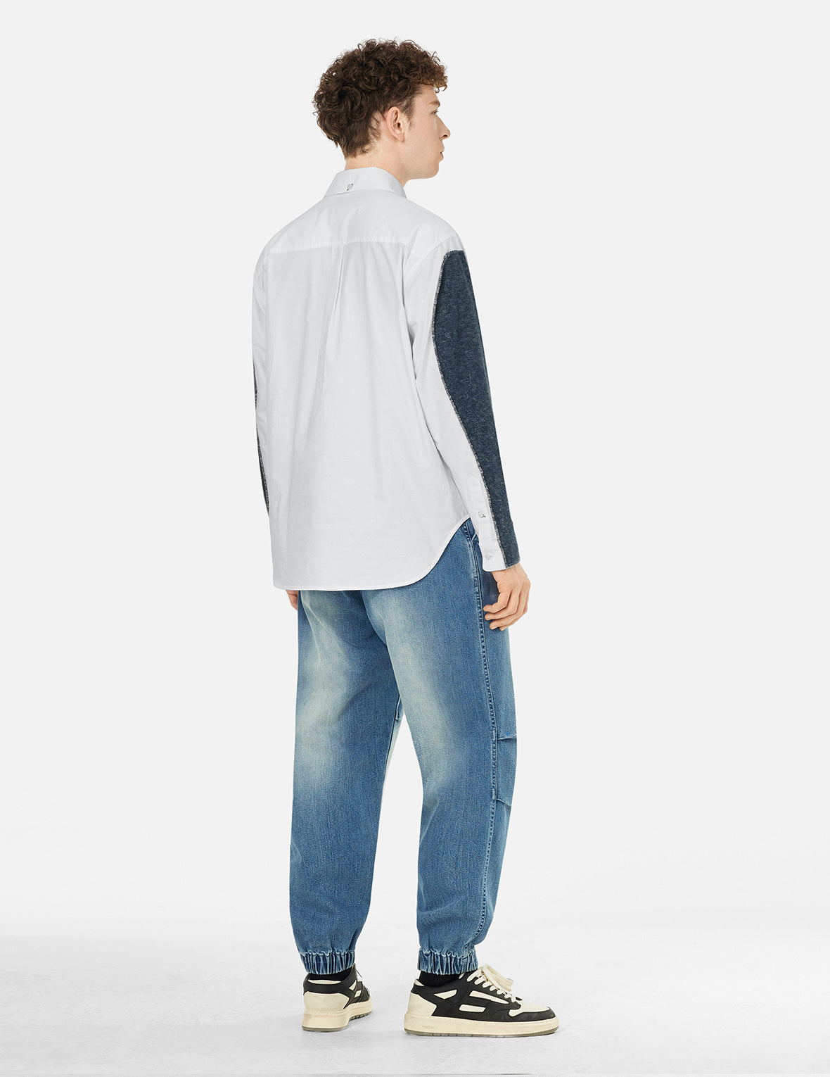 2-in-1 Seagull and Kamon Embroidery Relax Fit Shirt