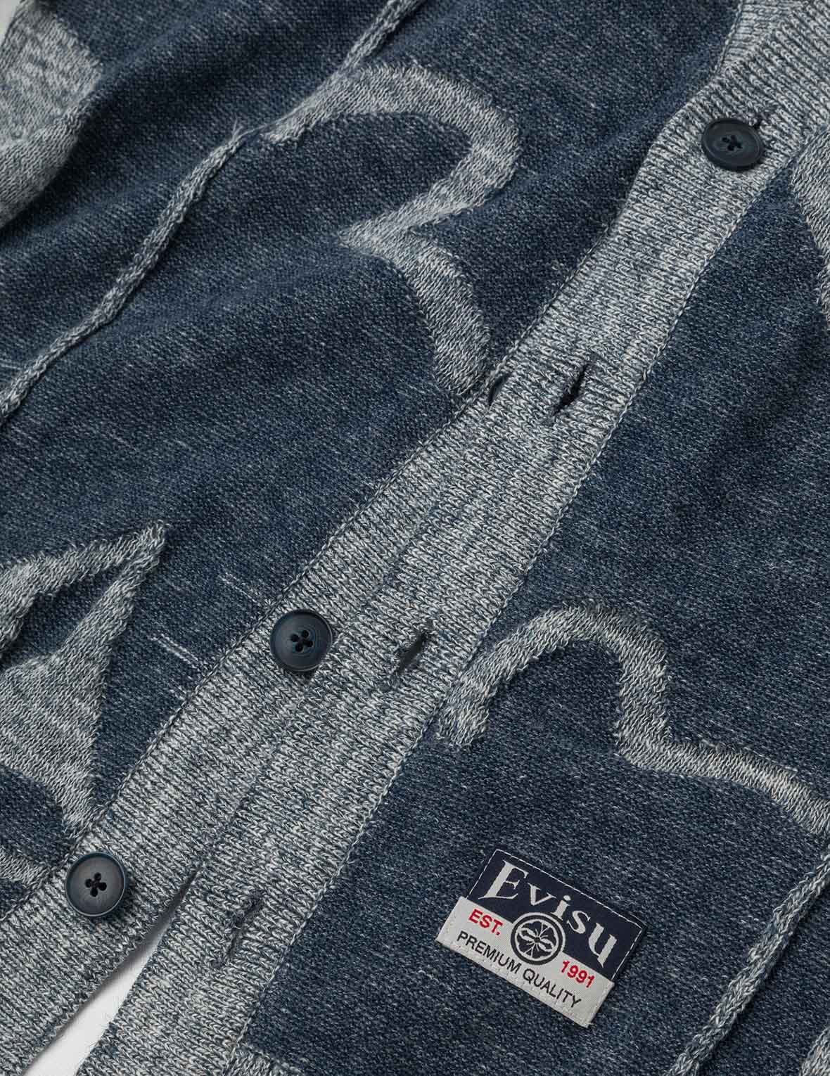 2-in-1 Seagull and Kamon Embroidery Relax Fit Shirt