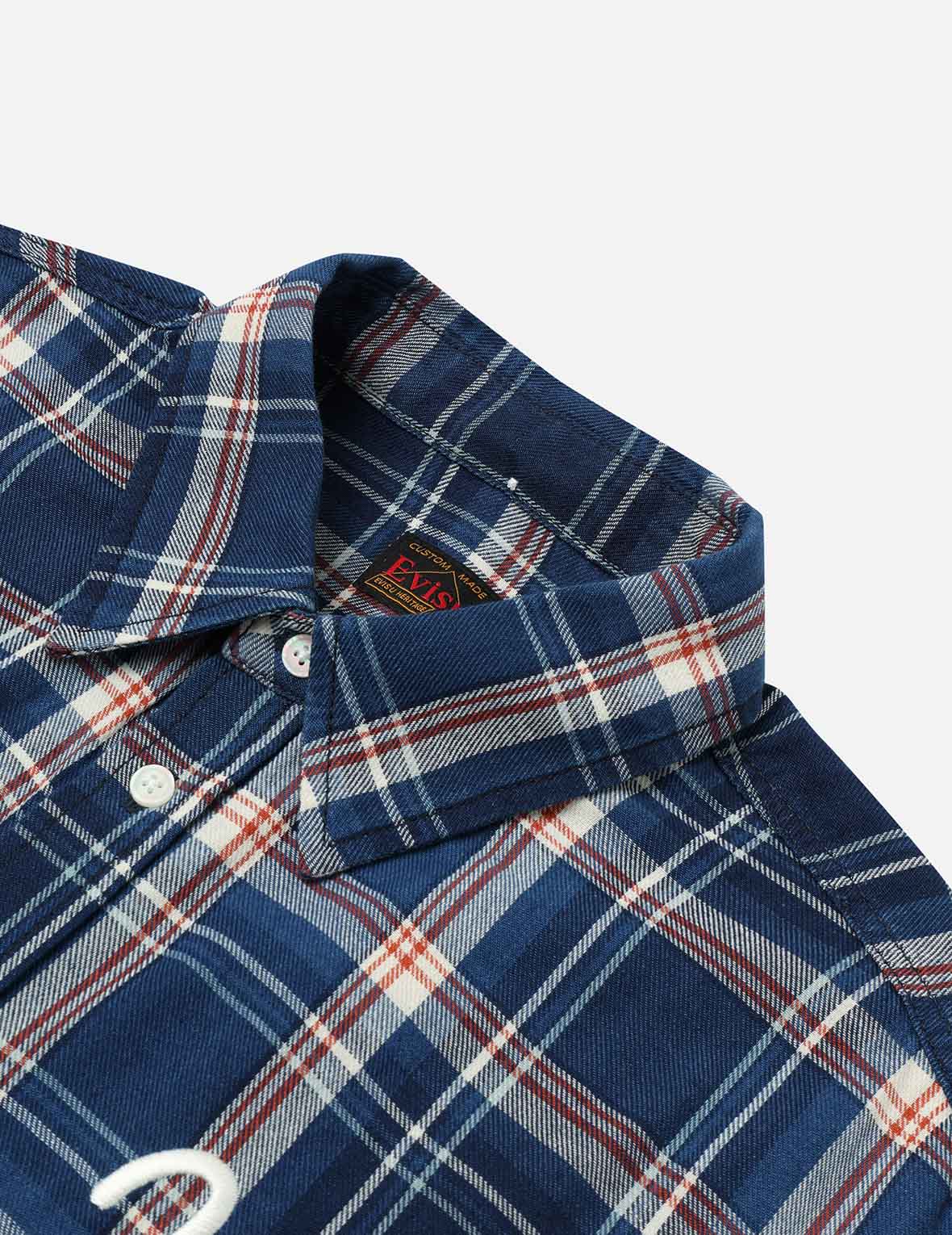 Allover Seagull Print Relax Fit Check Shirt