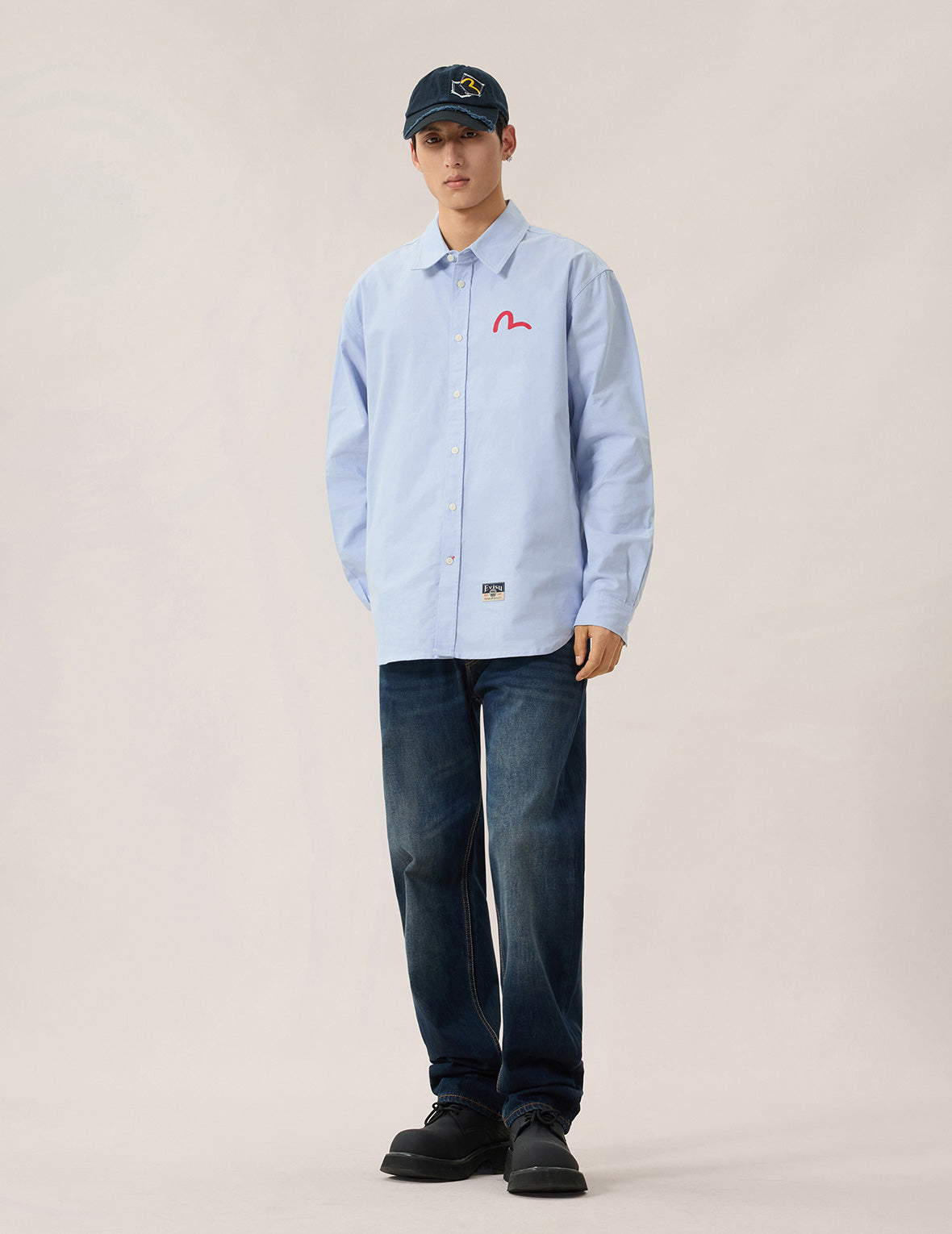 Seagull Print Oxford Shirt