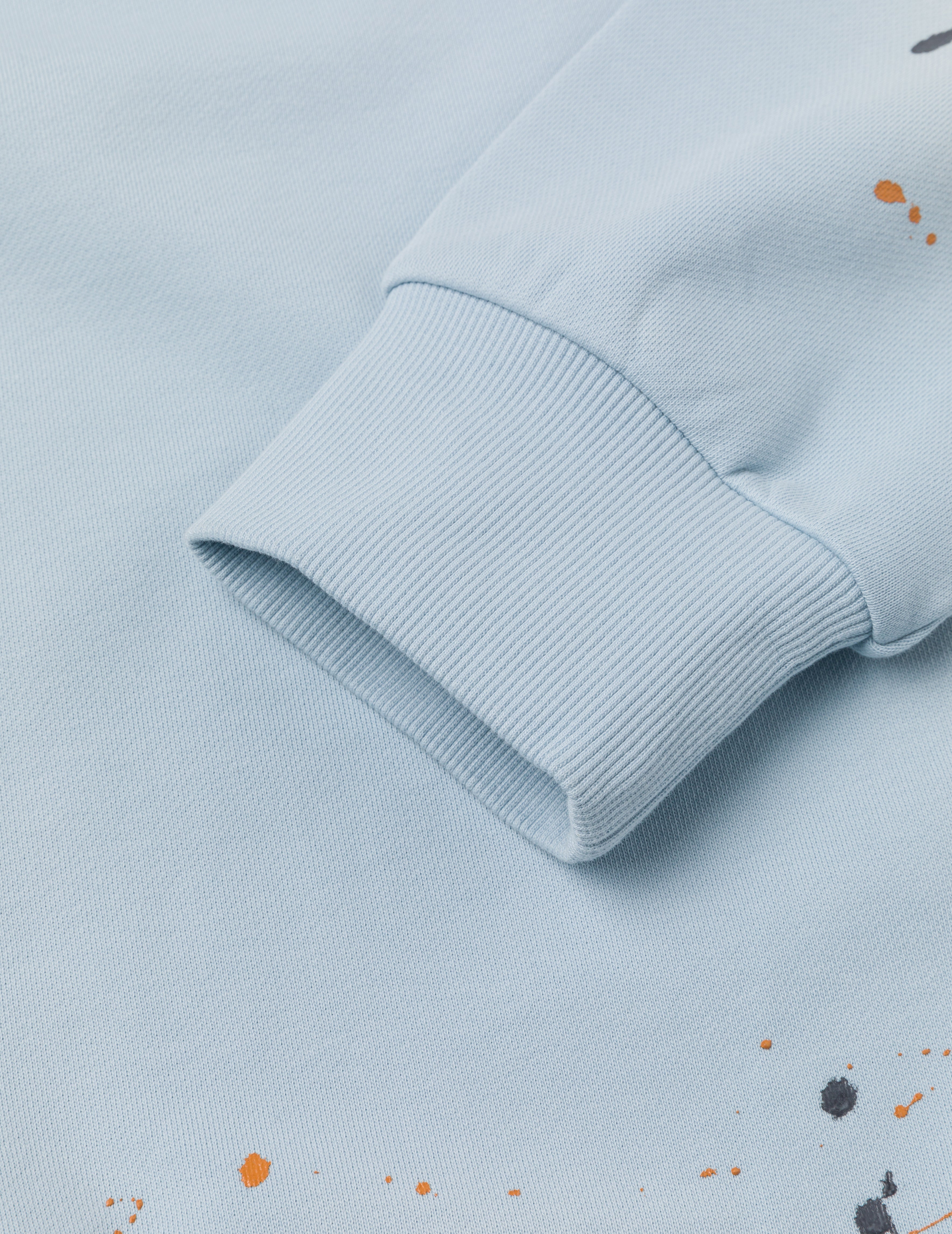 商标和海鸥印花宽版休闲卫衣