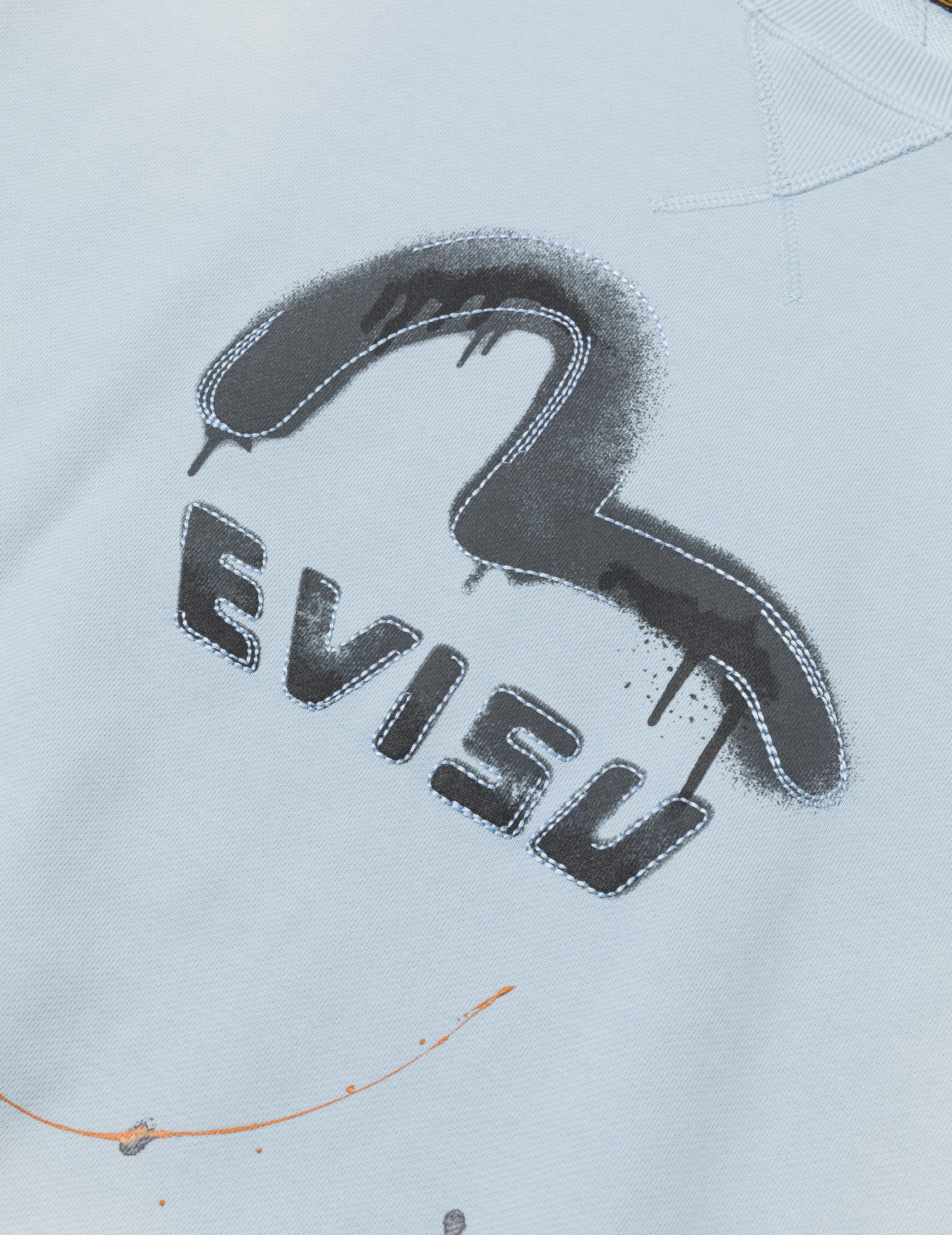 Logo and Seagull Print Relax Fit Sweatshirts
