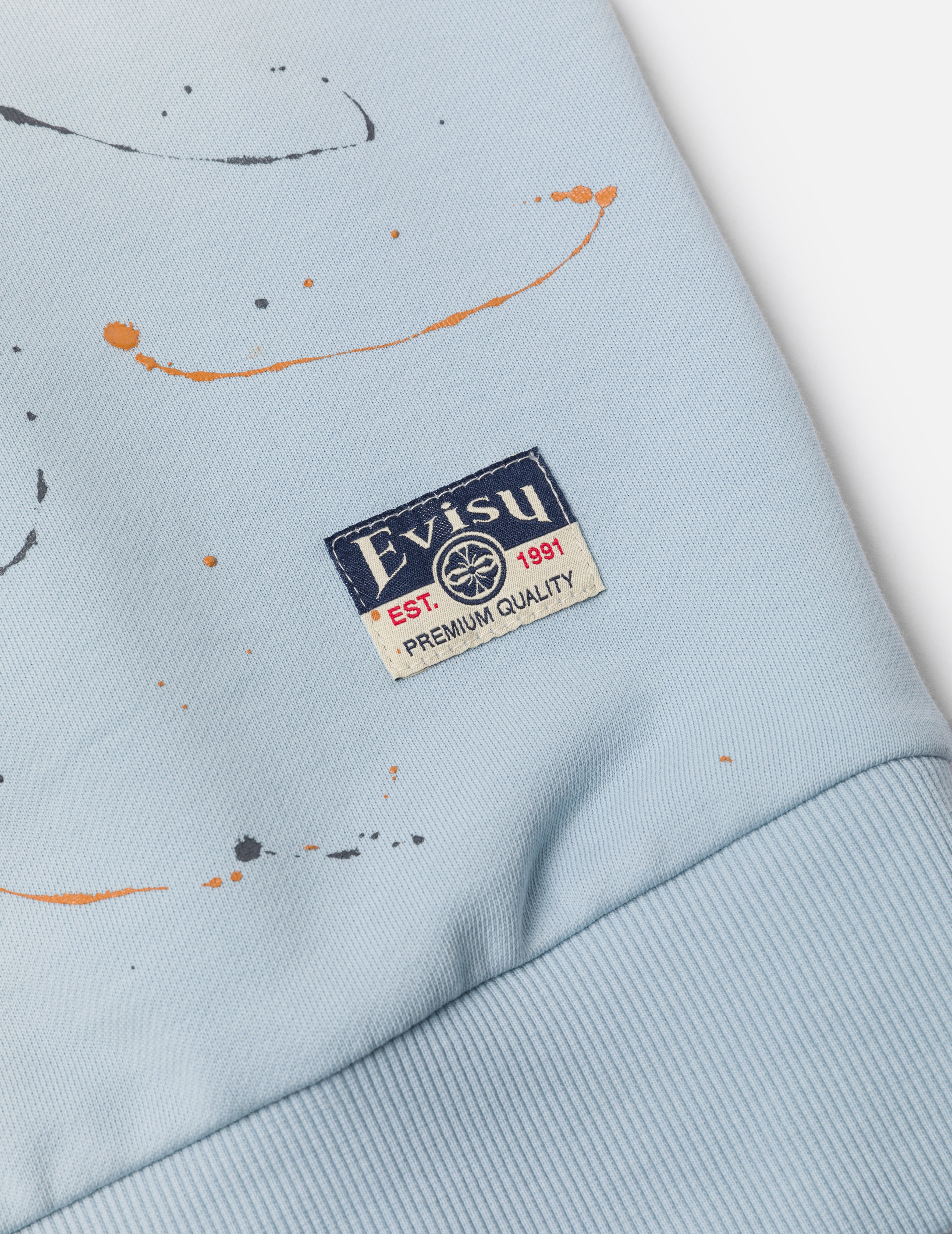 商标和海鸥印花宽版休闲卫衣