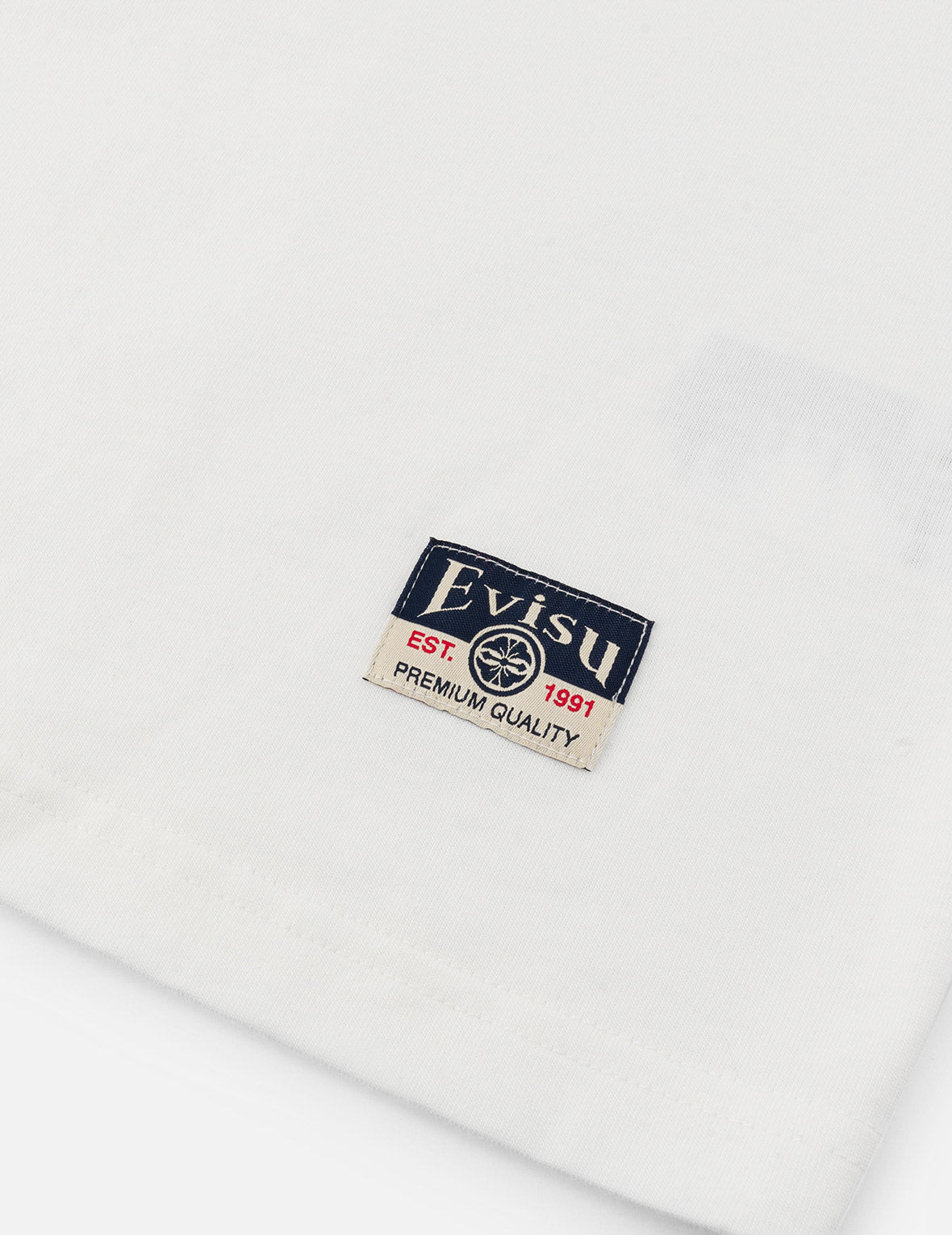 Hakutaku Print and Seagull Emboss Print Loose Fit T-shirt