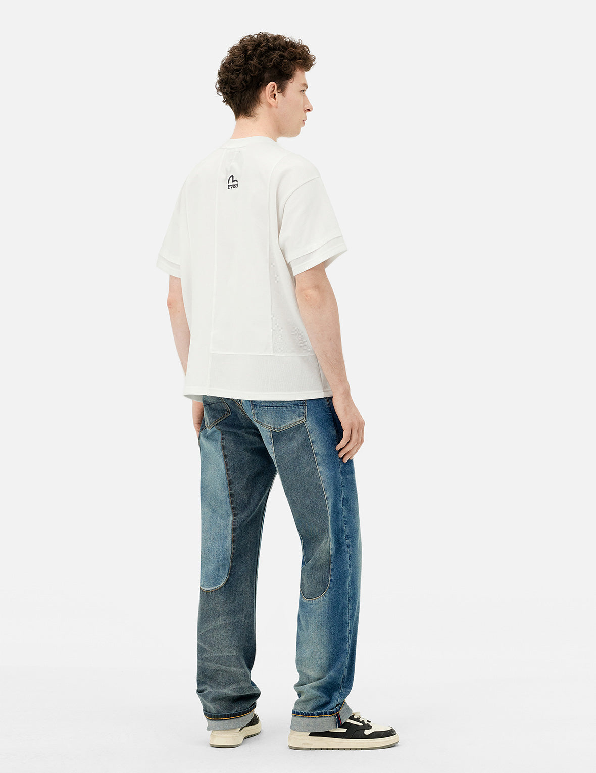 Multi-print and Fabric Blocking Relax Fit T-shirt