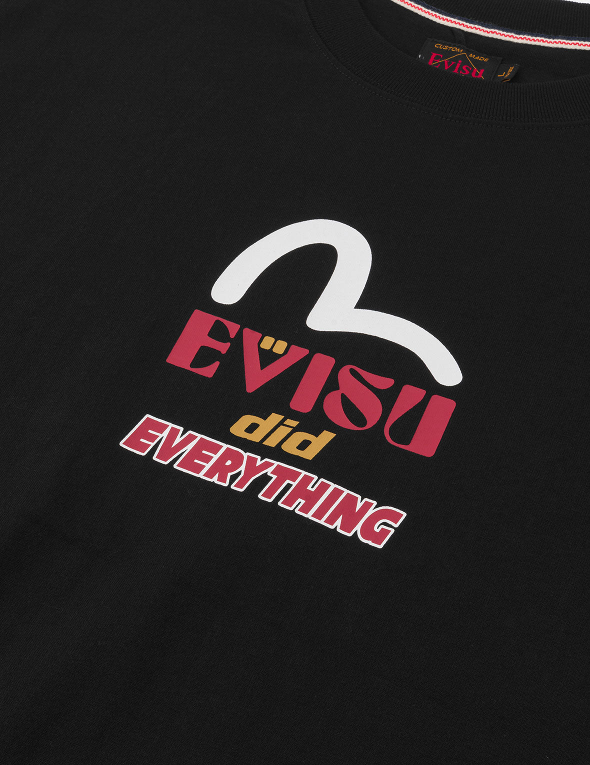 达摩和印第安图腾印花宽版休闲T恤