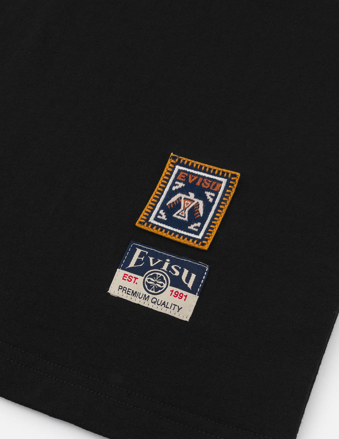 达摩和印第安图腾印花宽版休闲T恤