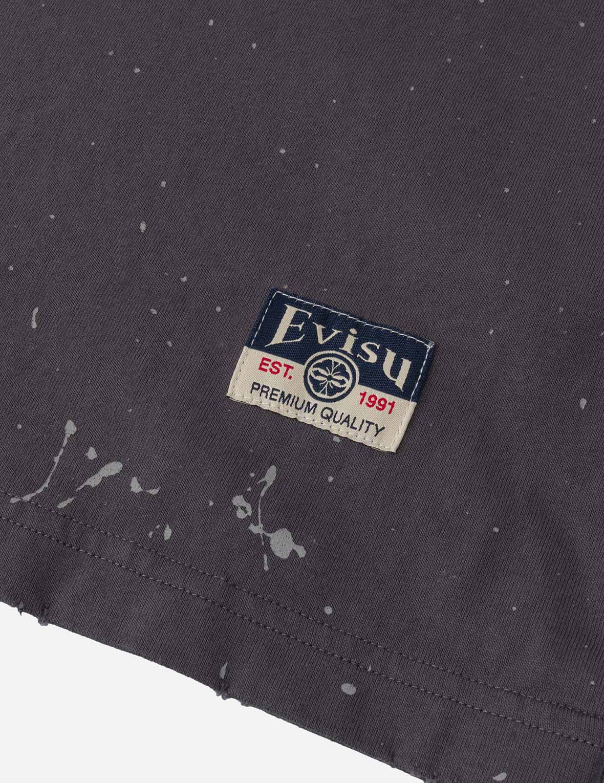 Logo and Seagull Print Relax Fit T-shirt