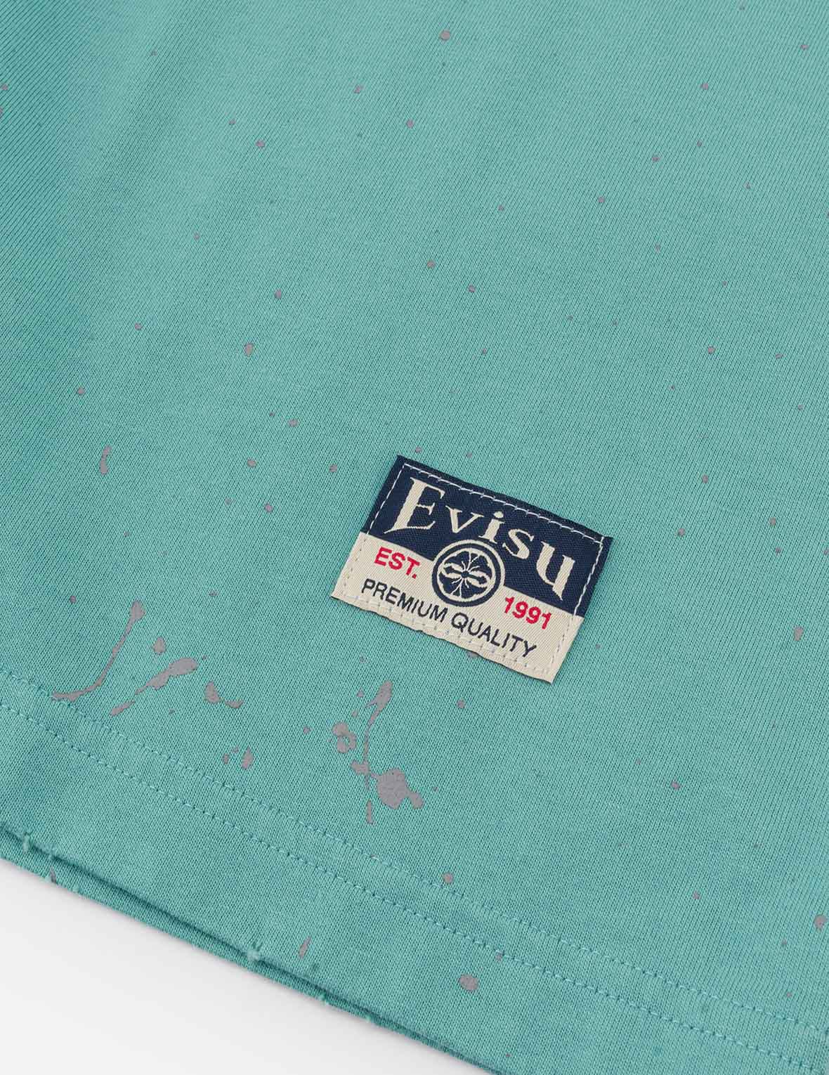 Logo and Seagull Print Relax Fit T-shirt