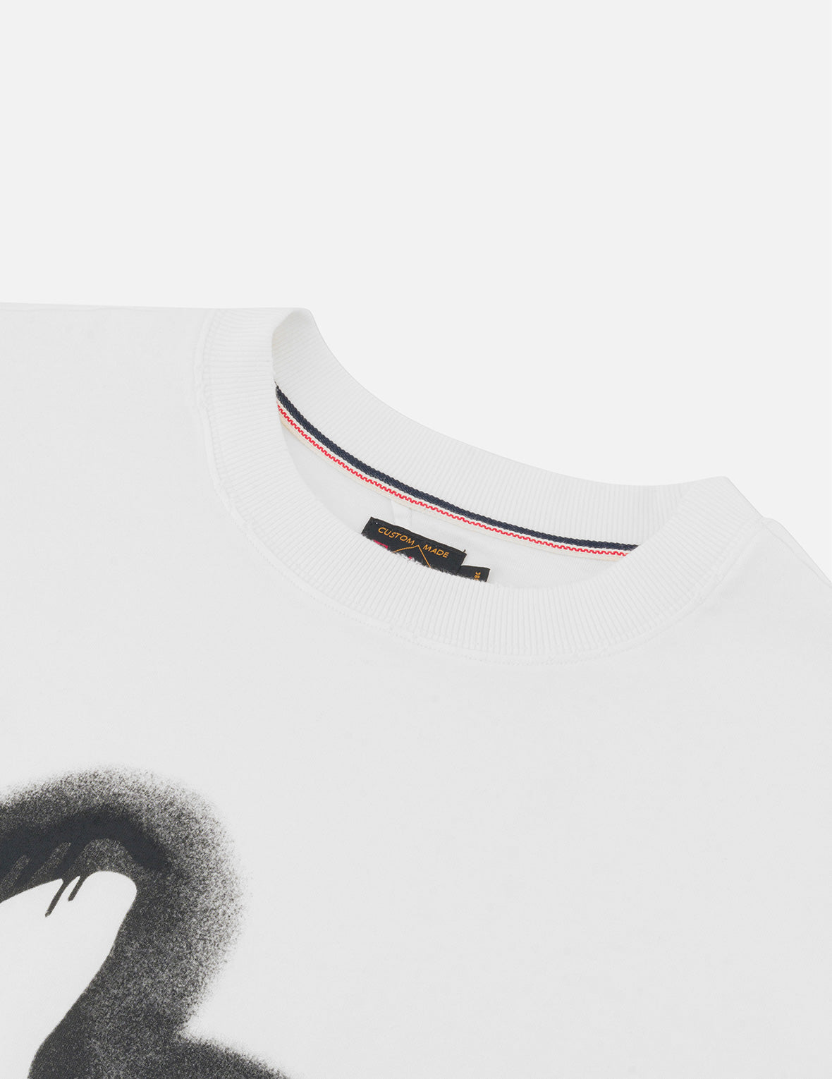 Logo and Seagull Print Relax Fit T-shirt